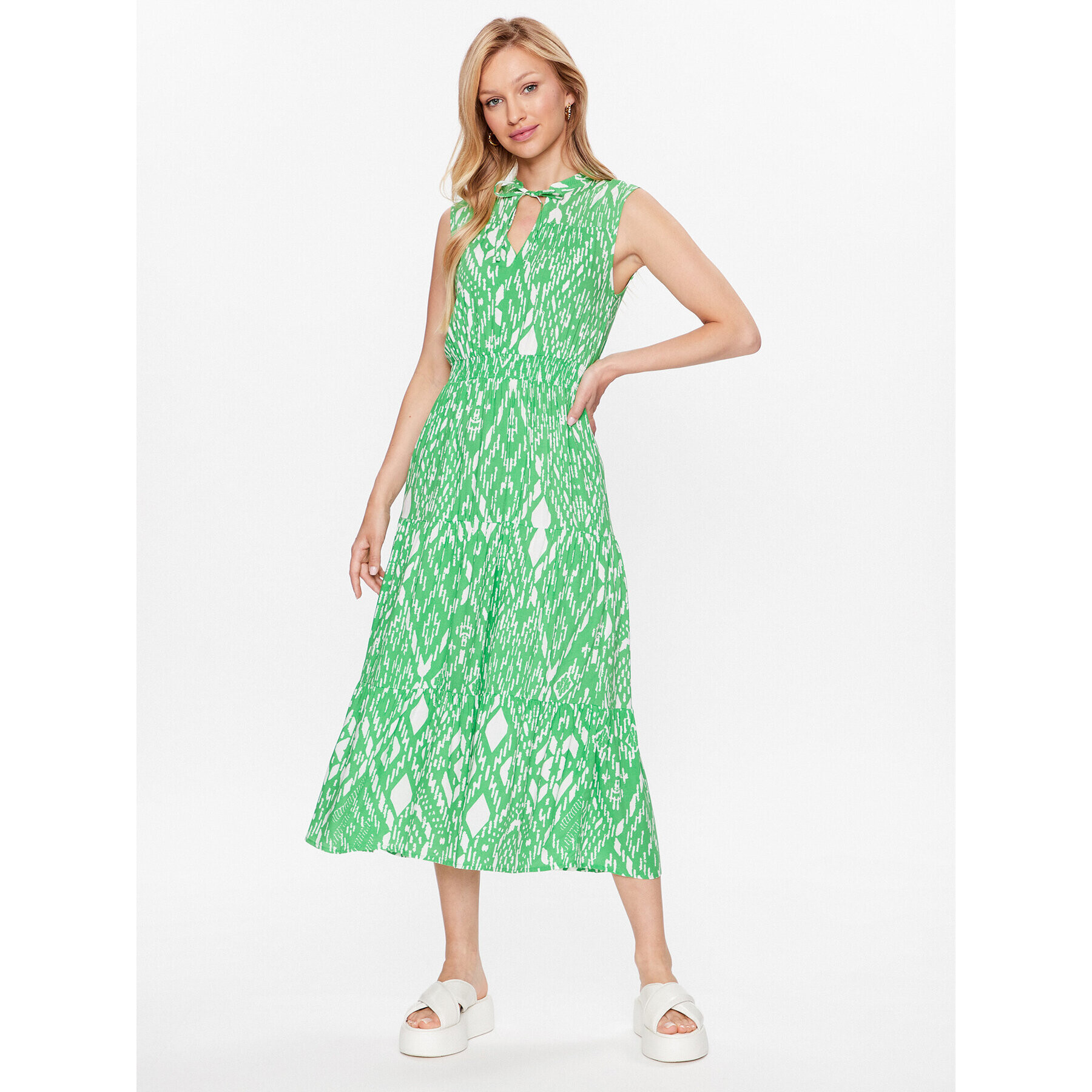 ONLY Rochie de zi 15233752 Verde Regular Fit - Pled.ro