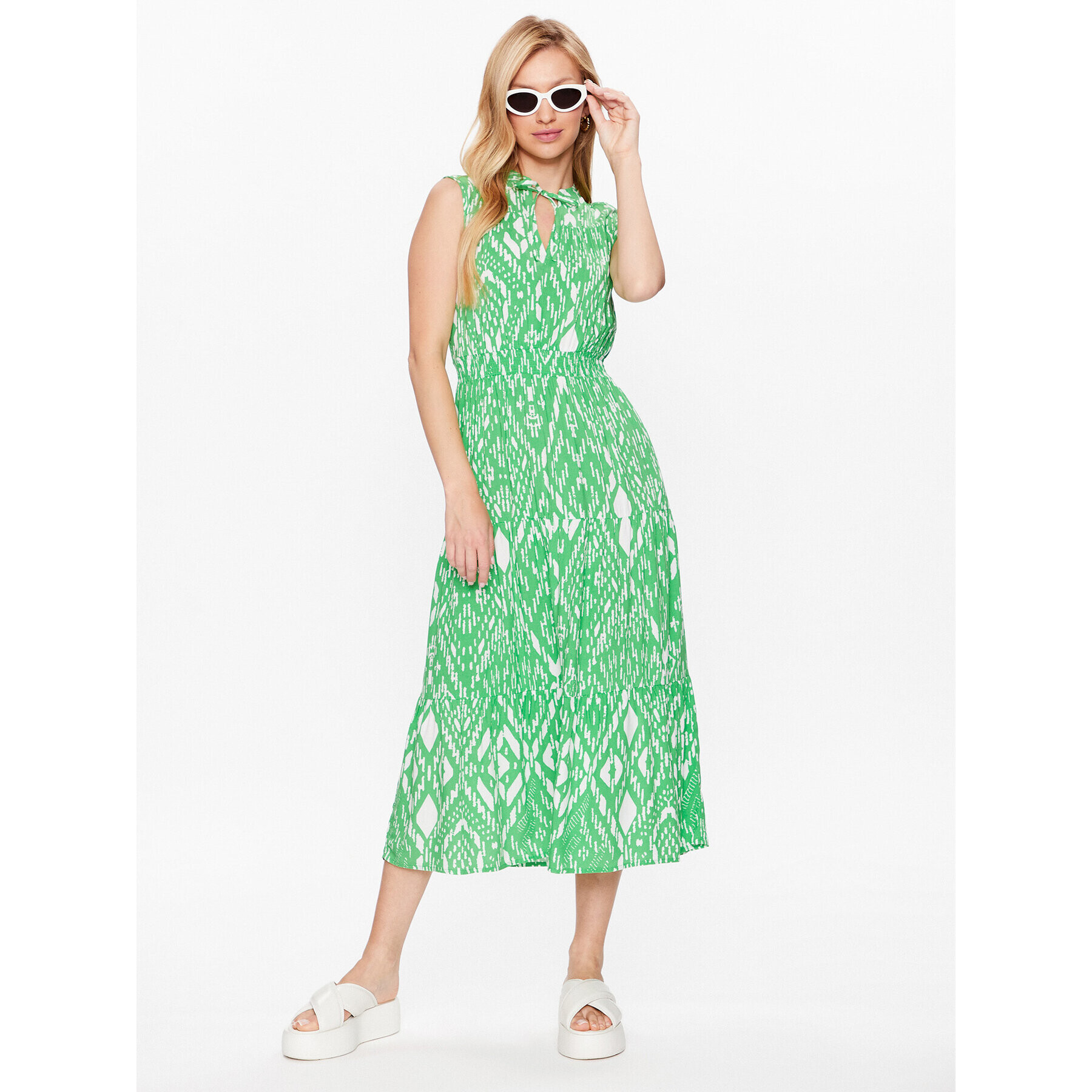 ONLY Rochie de zi 15233752 Verde Regular Fit - Pled.ro