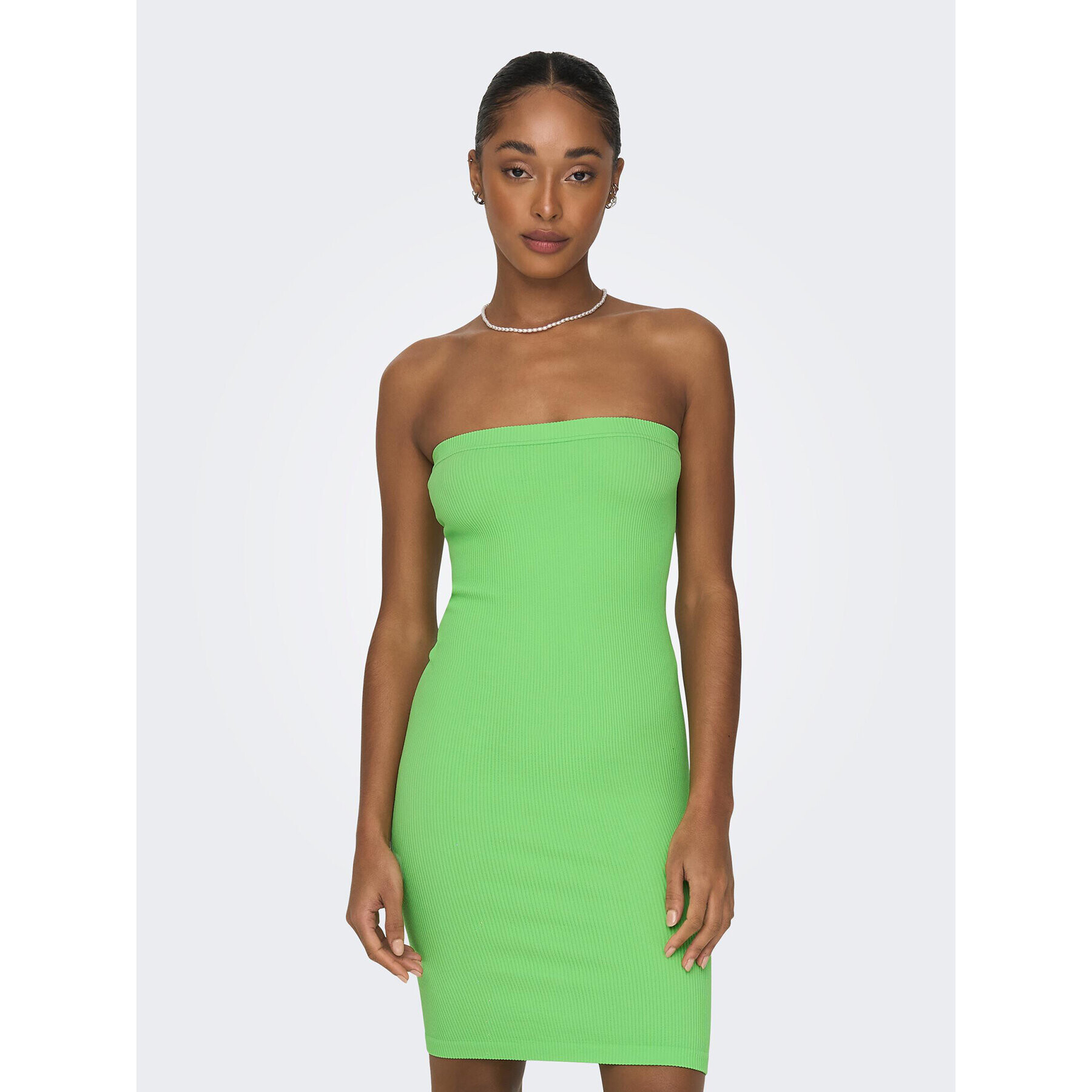 ONLY Rochie de zi 15291201 Verde Bodycon Fit - Pled.ro