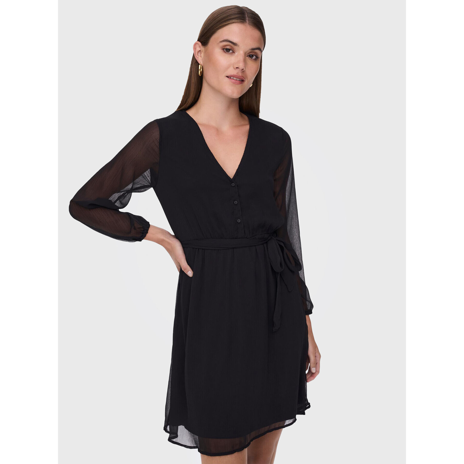 ONLY Rochie de zi Cera 15236376 Negru Regular Fit - Pled.ro