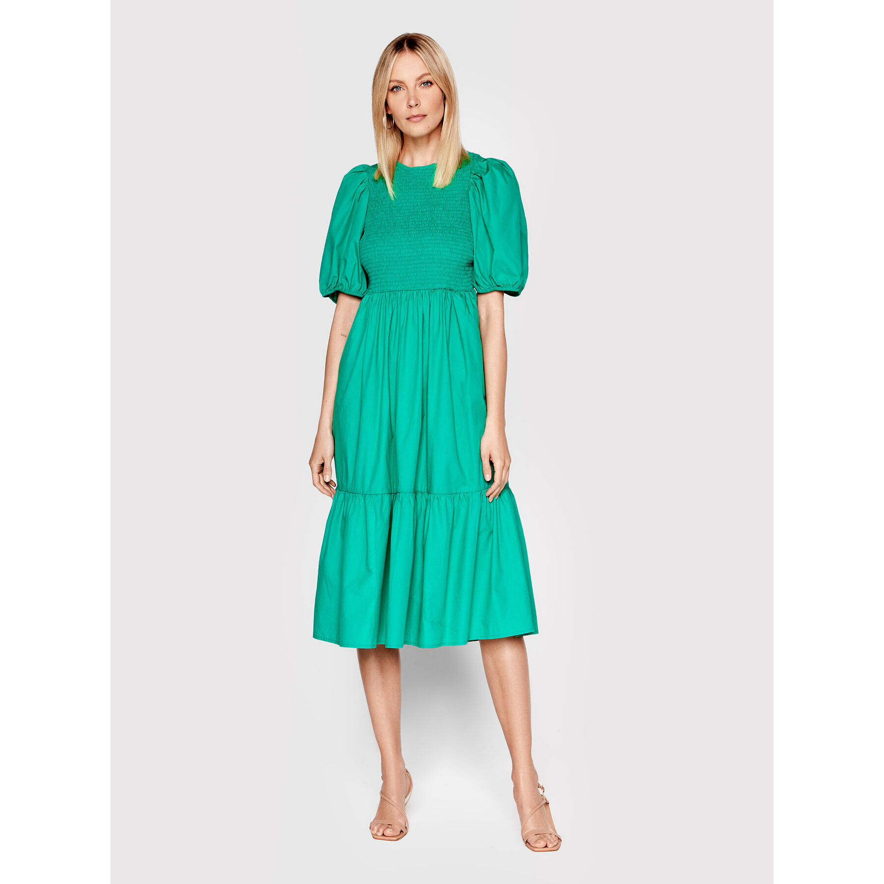 ONLY Rochie de zi Lesley 15256514 Verde Regular Fit - Pled.ro