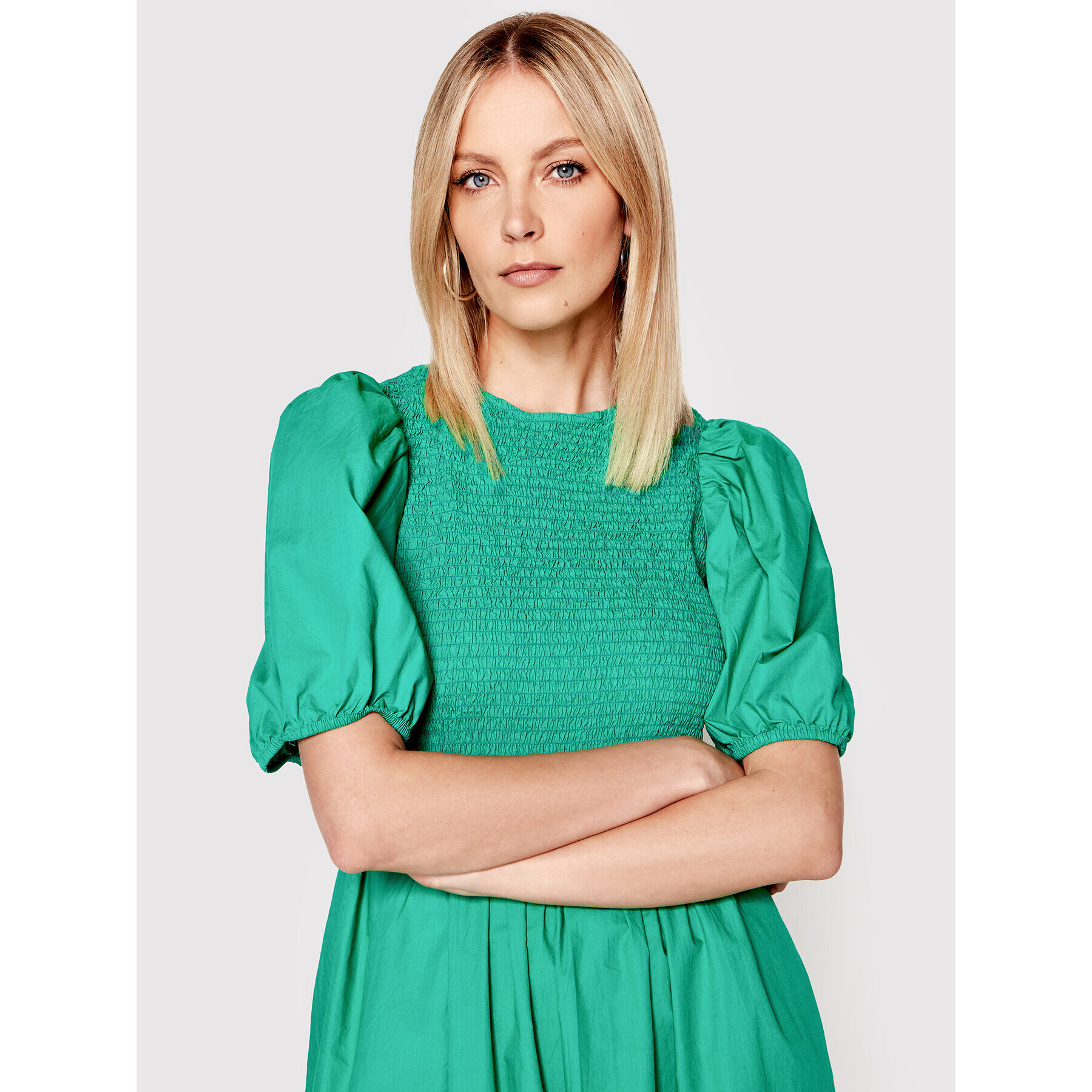 ONLY Rochie de zi Lesley 15256514 Verde Regular Fit - Pled.ro