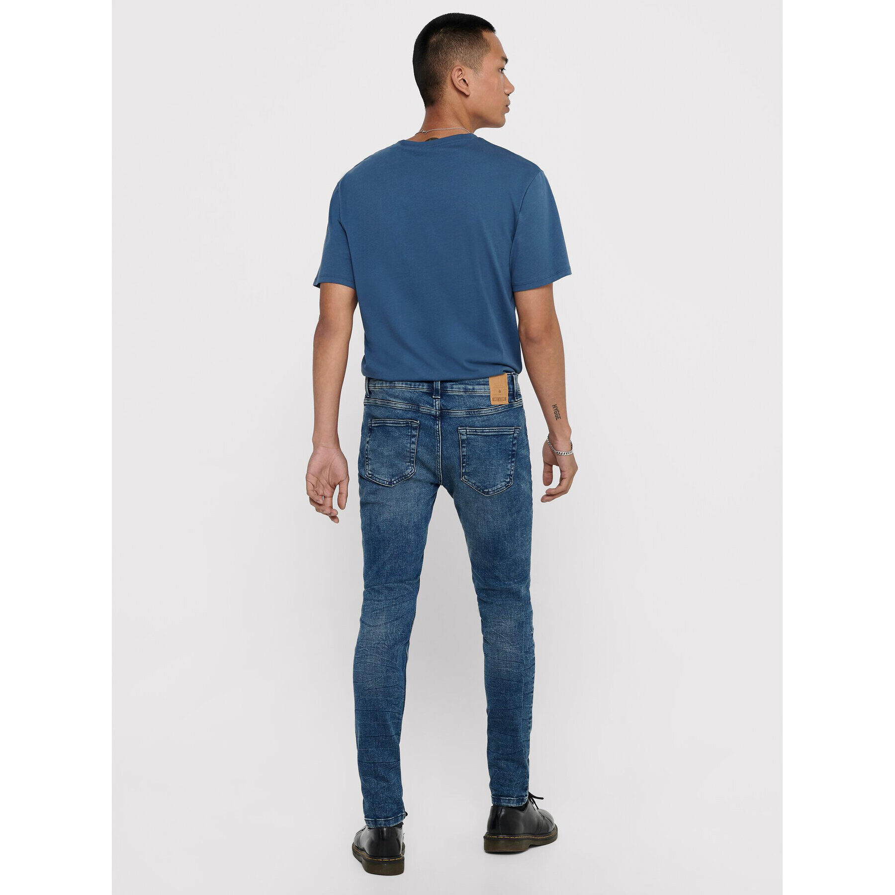 Only & Sons Blugi Warp 22013620 Bleumarin Skinny Fit - Pled.ro