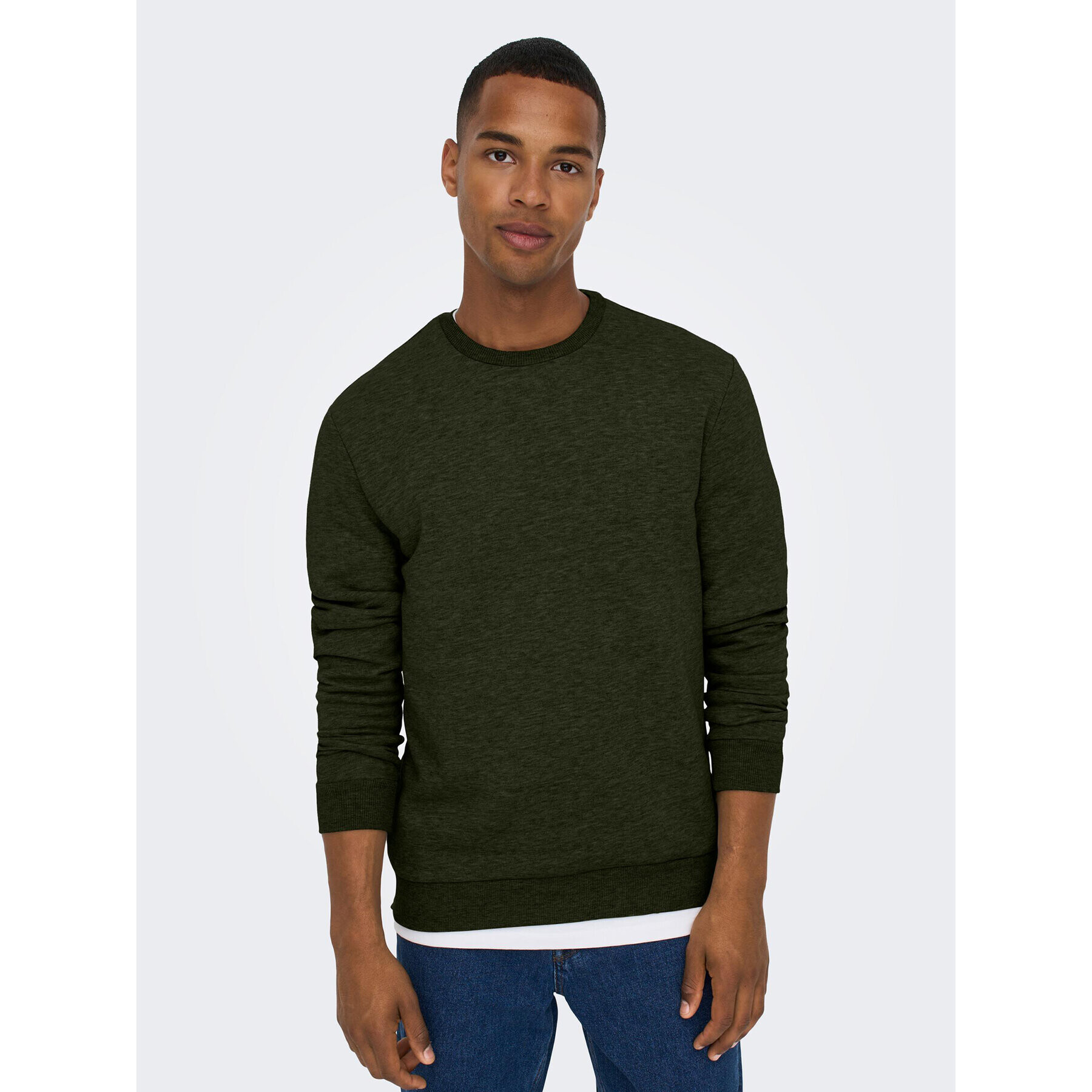 Only & Sons Bluză 22018683 Verde Regular Fit - Pled.ro