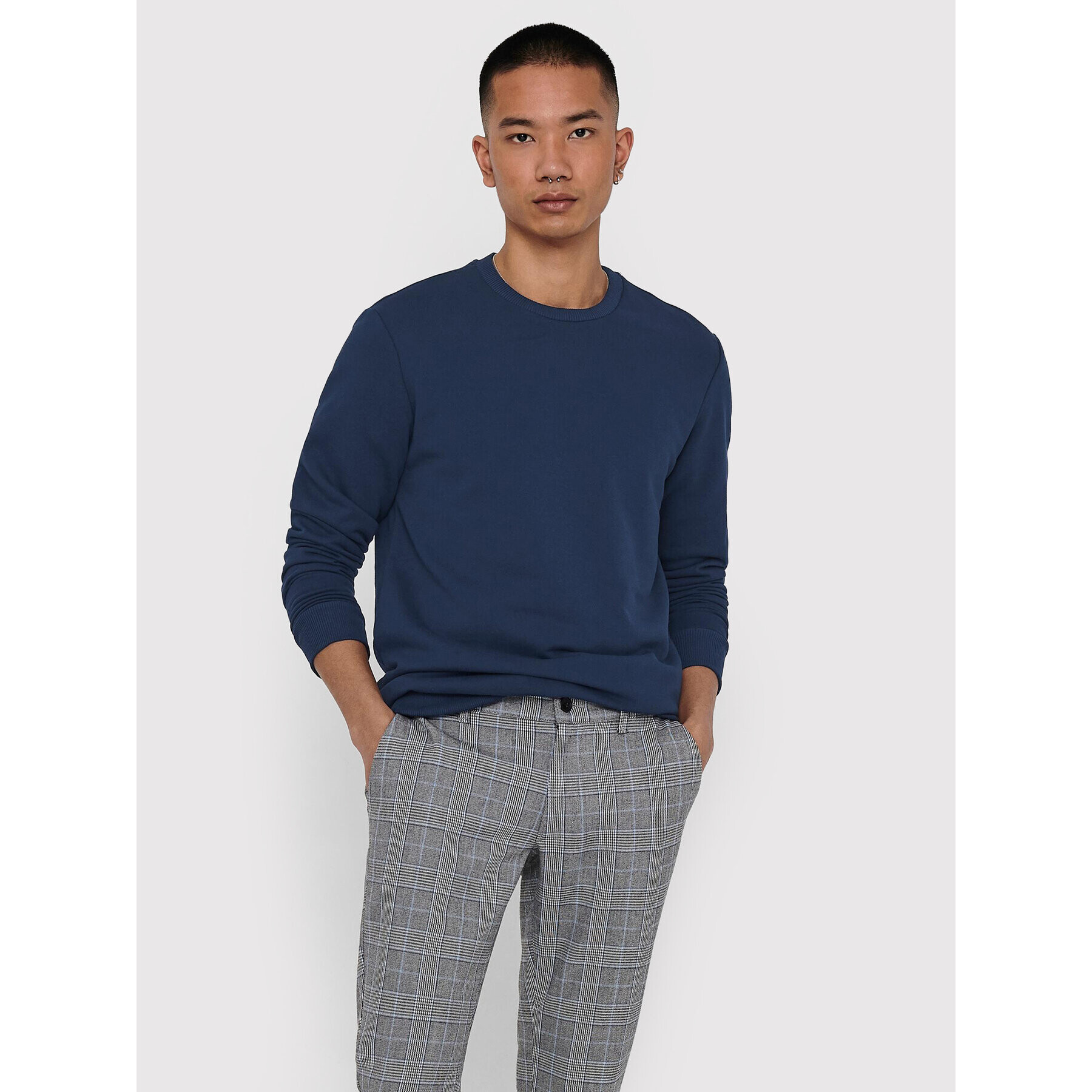 Only & Sons Bluză Ceres 22018683 Bleumarin Regular Fit - Pled.ro