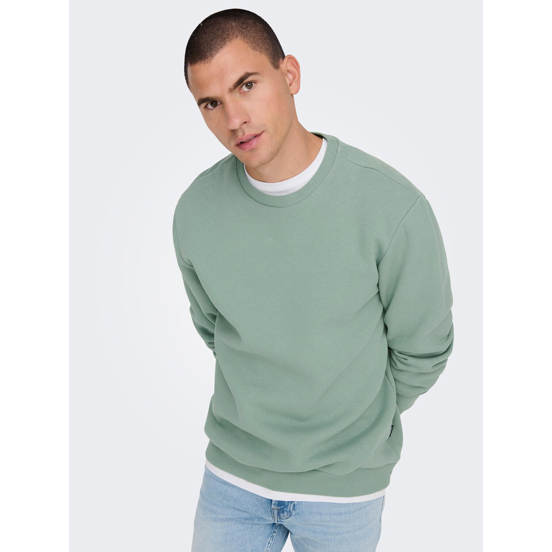 Only & Sons Bluză Ceres 22018683 Verde Regular Fit - Pled.ro