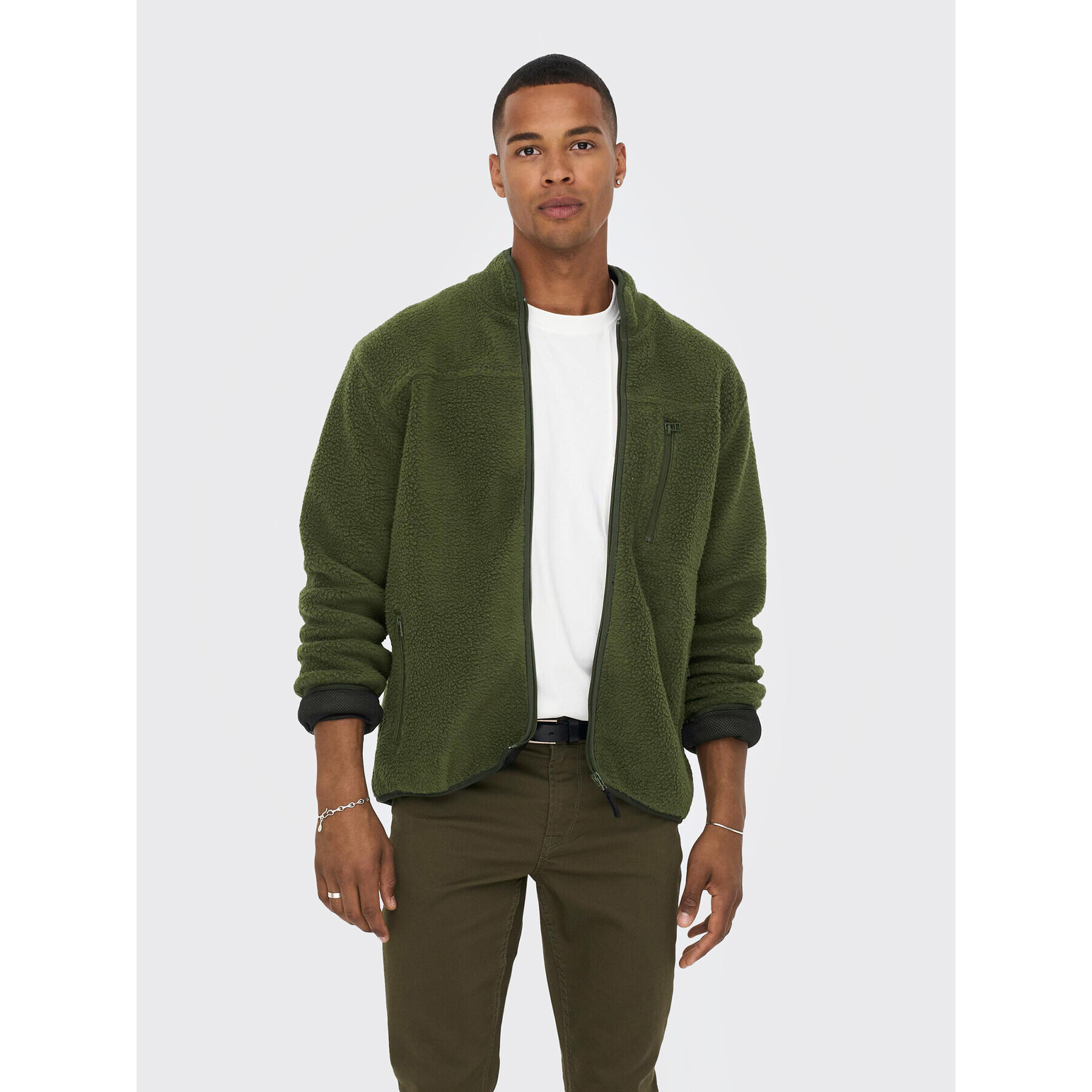 Only & Sons Polar Houston 22022099 Verde Regular Fit - Pled.ro