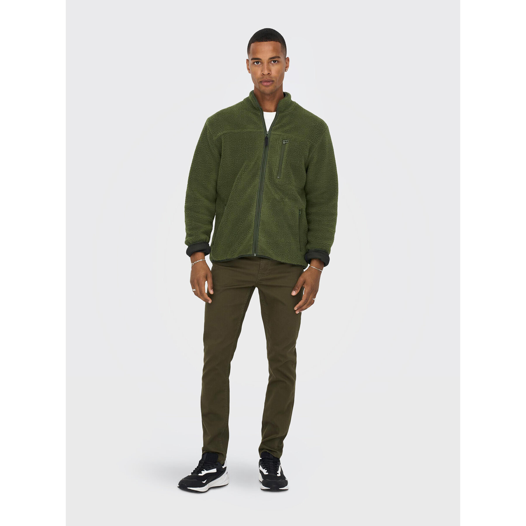 Only & Sons Polar Houston 22022099 Verde Regular Fit - Pled.ro