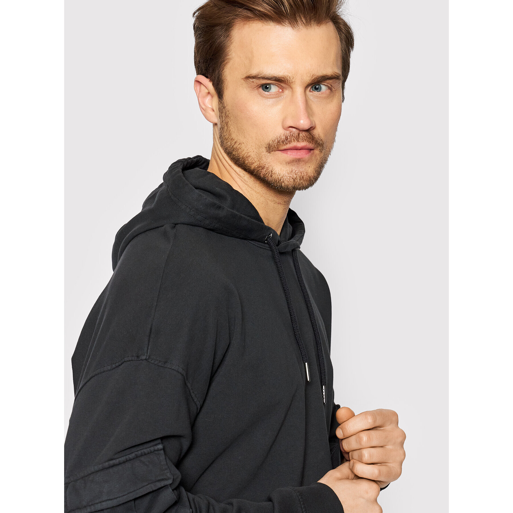 Only & Sons Bluză Kolton 22021745 Negru Relaxed Fit - Pled.ro