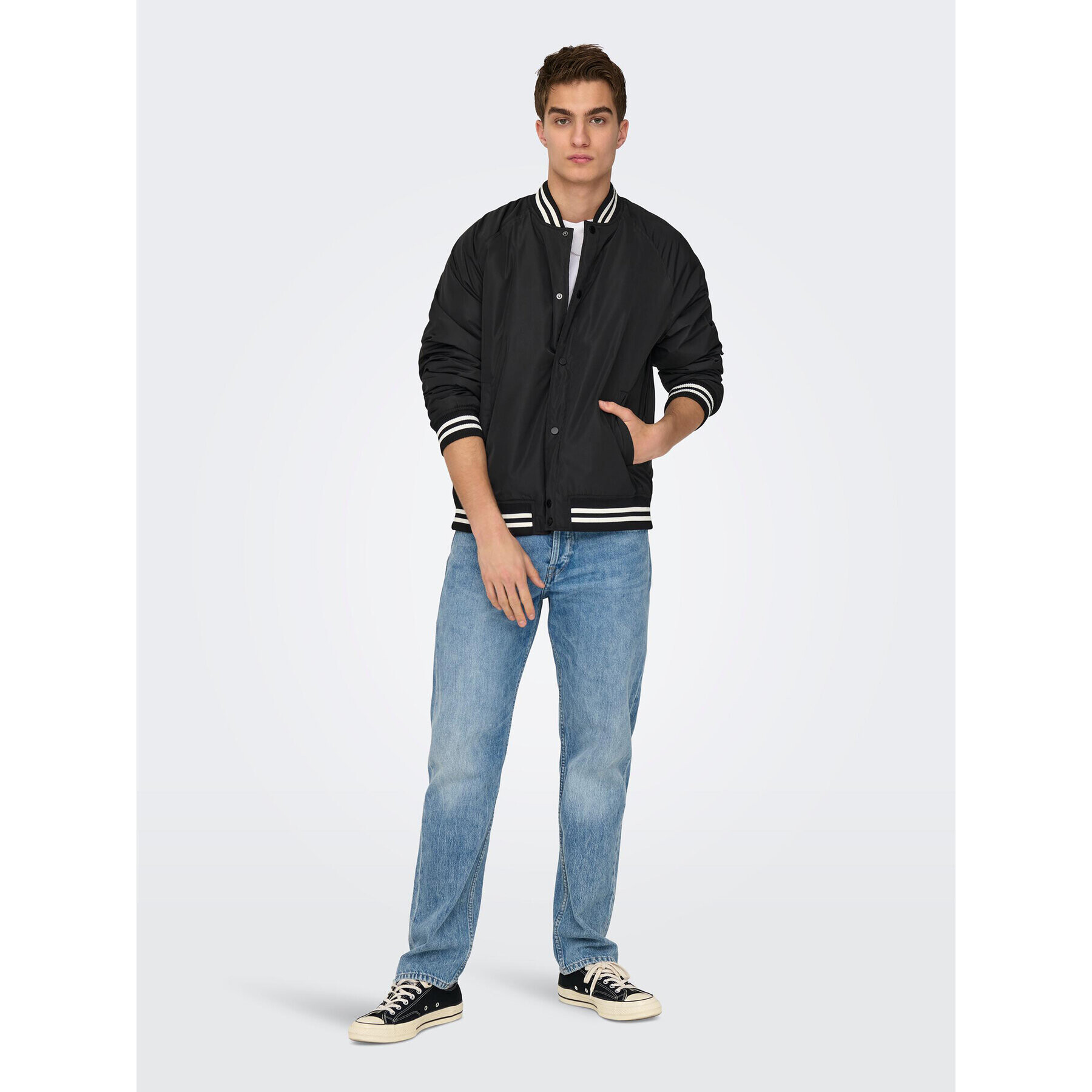 Only & Sons Geacă 22025423 Negru Regular Fit - Pled.ro