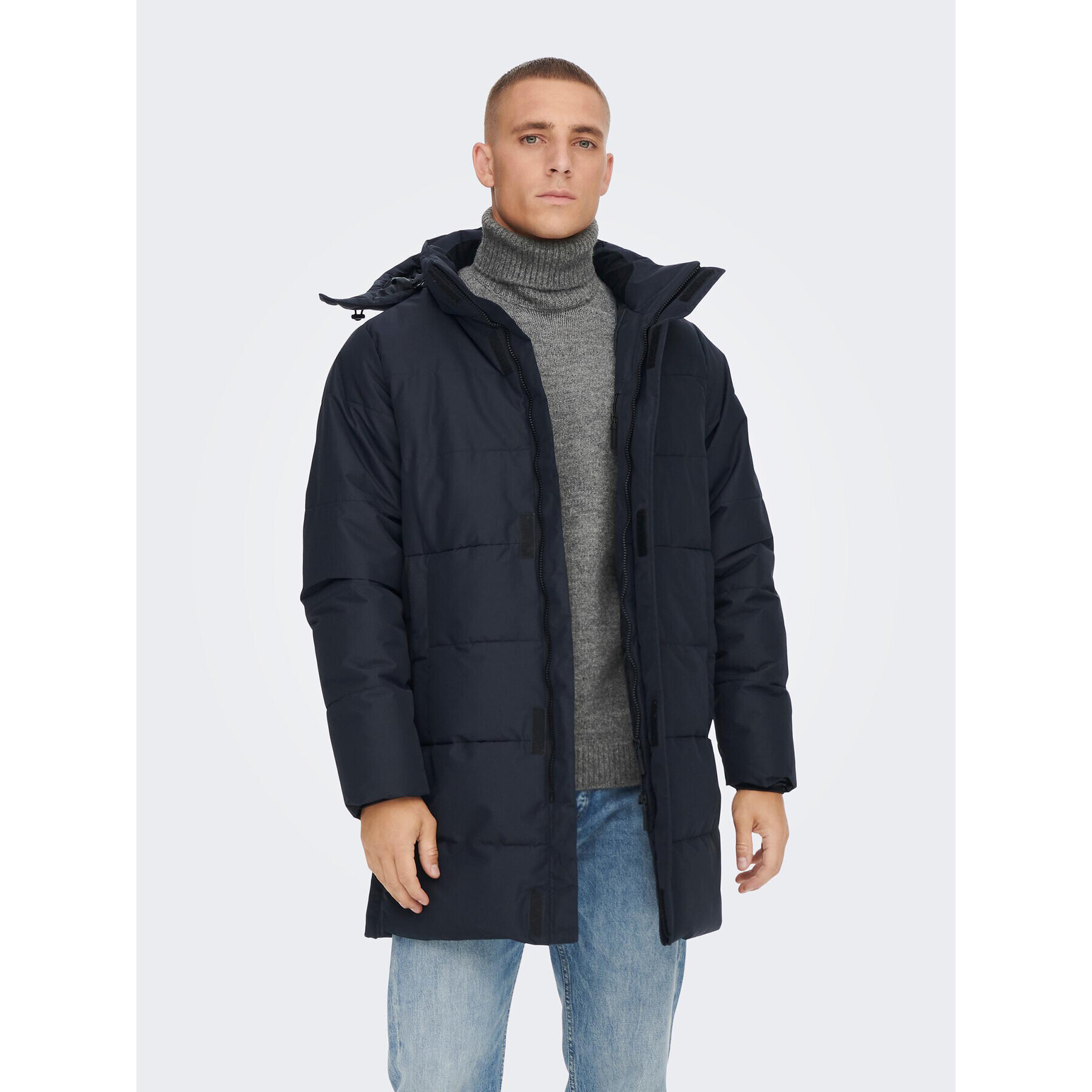 Only & Sons Geacă din puf 22020156 Bleumarin Regular Fit - Pled.ro