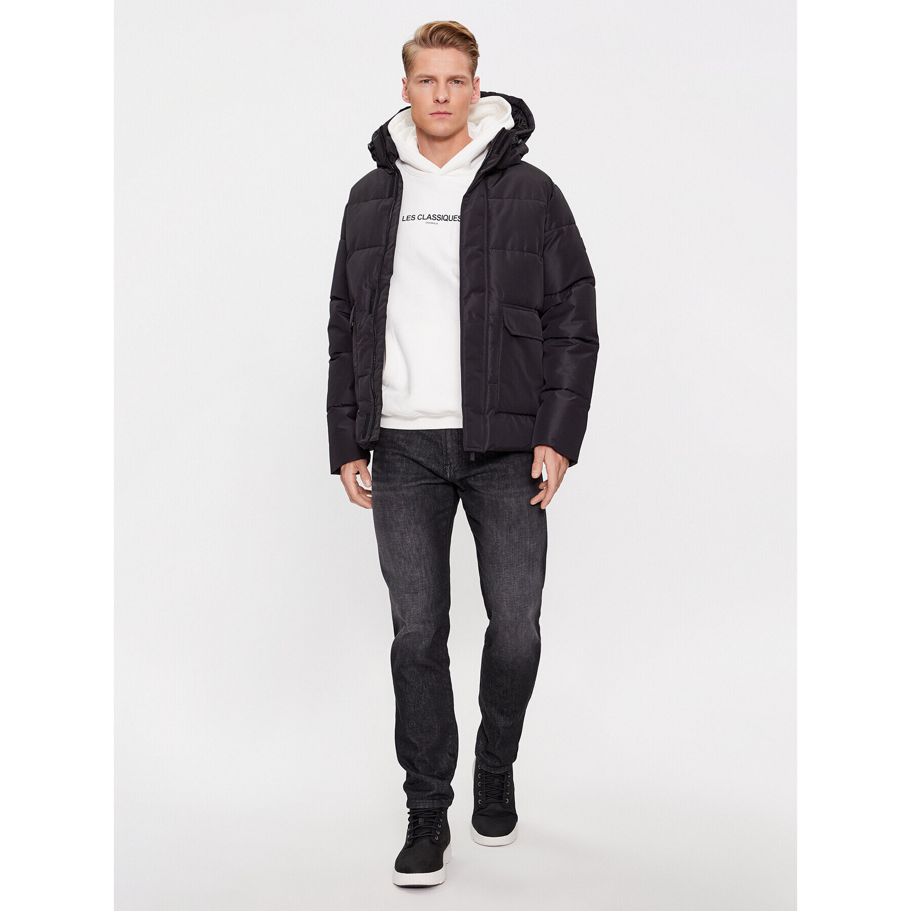 Only & Sons Geacă din puf 22025825 Negru Regular Fit - Pled.ro