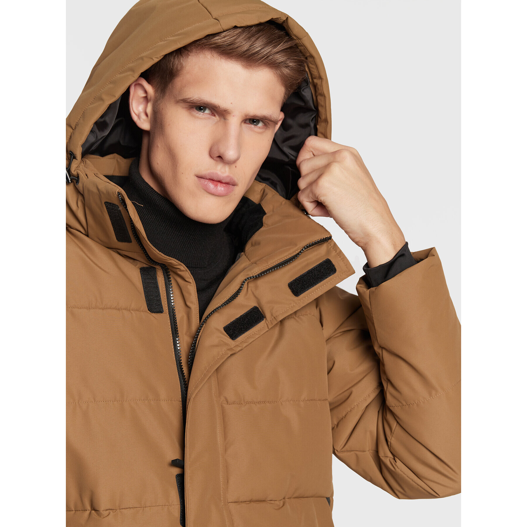 Only & Sons Geacă din puf Carl Long Qualited 22020156 Maro Regular Fit - Pled.ro