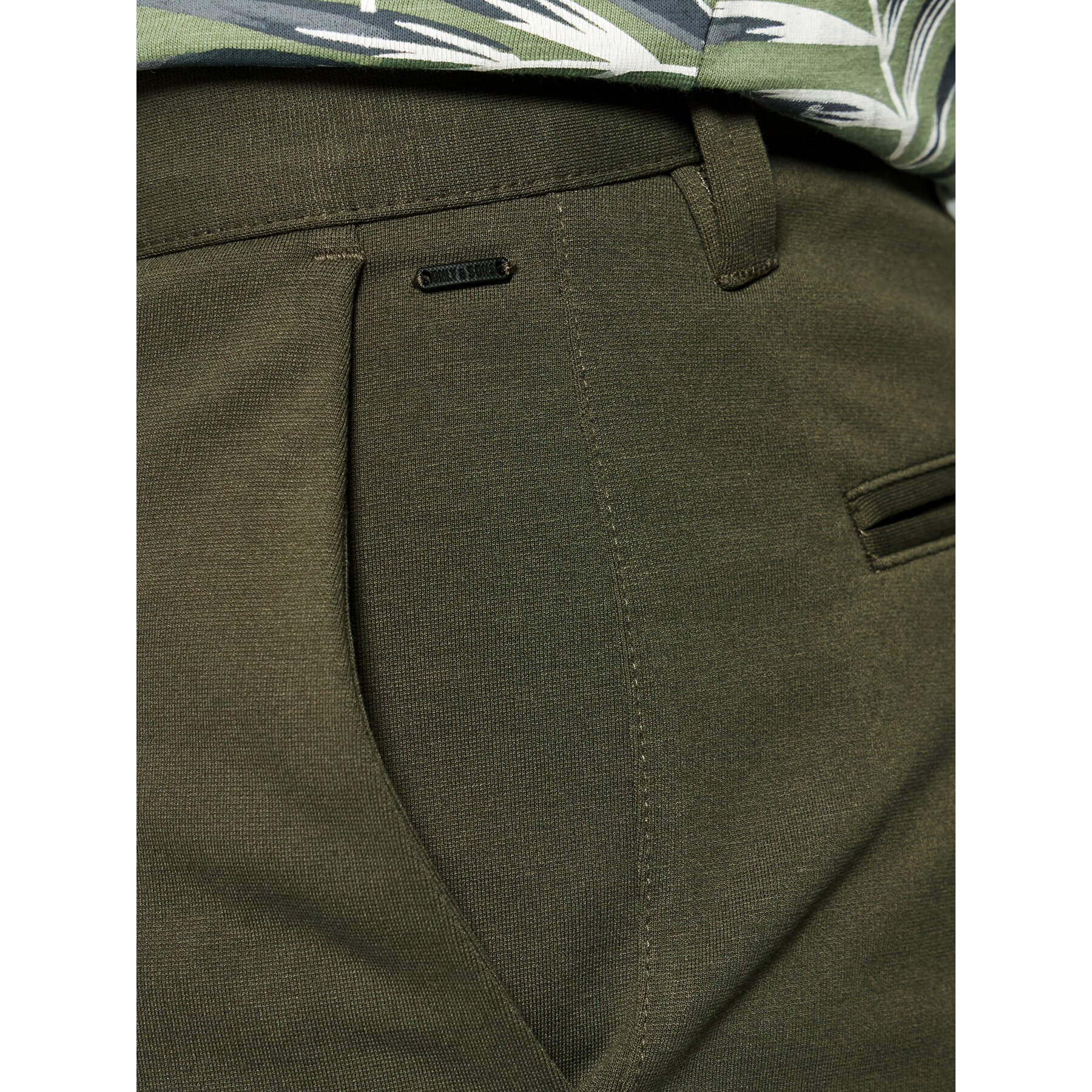 Only & Sons Pantalon scurți din material Mark 22018667 Verde Regular Fit - Pled.ro