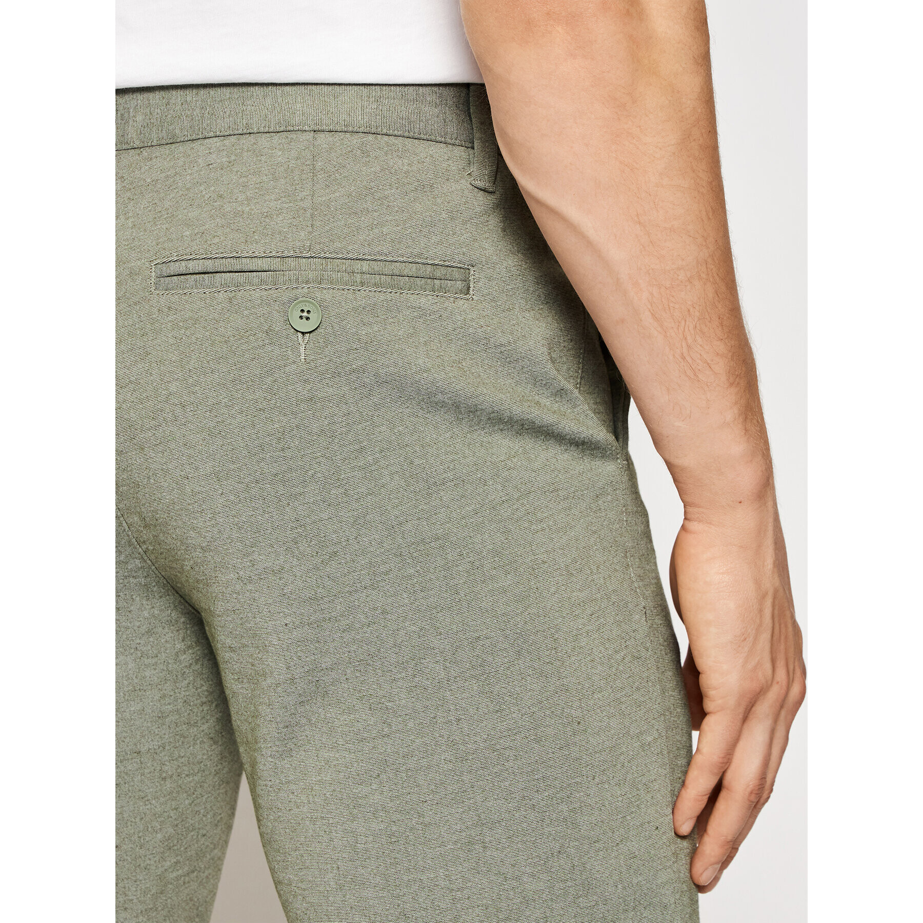 Only & Sons Pantalon scurți din material Mark 22018669 Verde Regular Fit - Pled.ro