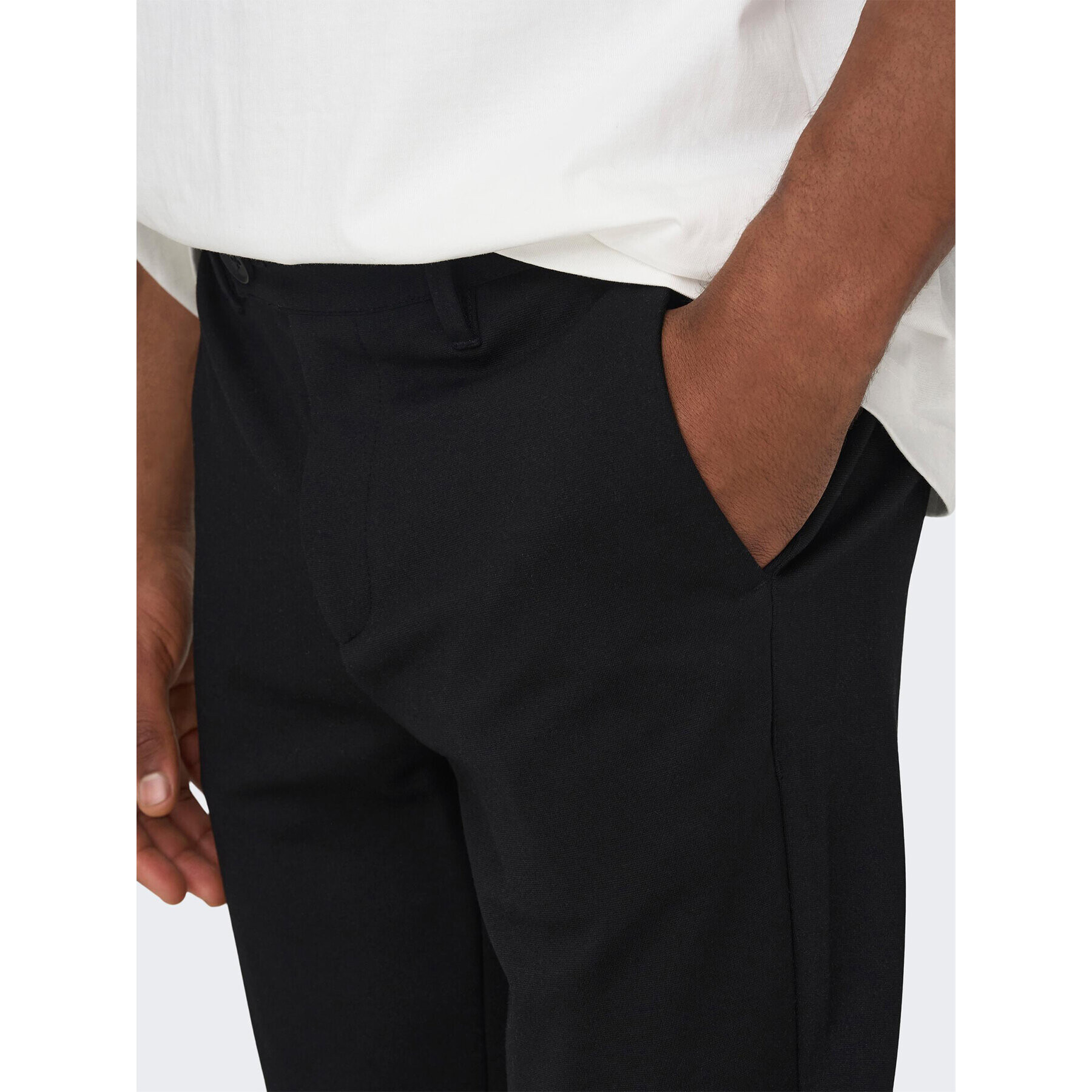 Only & Sons Pantaloni chino 22026242 Negru Regular Fit - Pled.ro