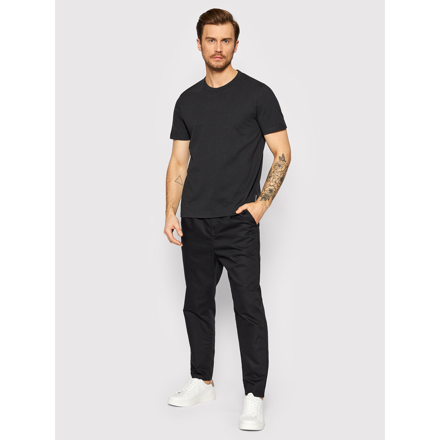 Only & Sons Pantaloni chino Dew 22021486 Negru Relaxed Fit - Pled.ro