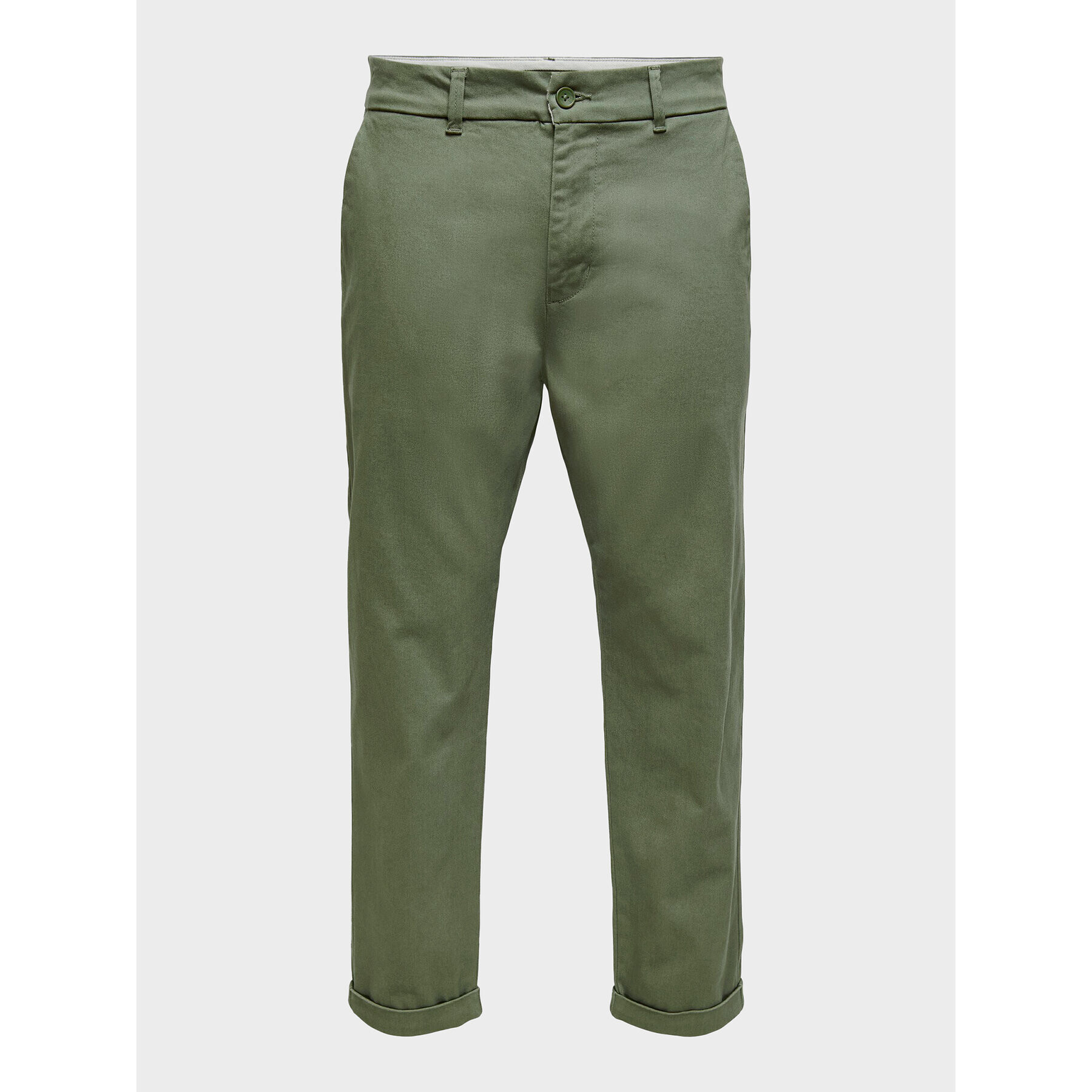 Only & Sons Pantaloni chino Kent 22020400 Verde Regular Fit - Pled.ro