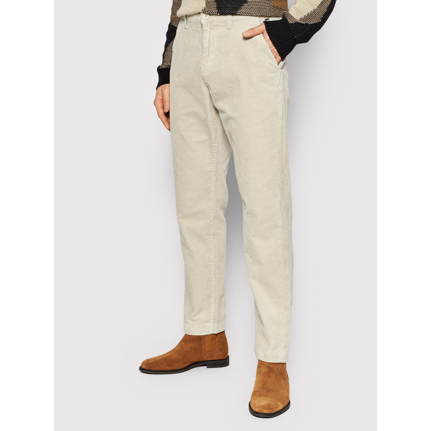 Only & Sons Pantaloni chino Ludvig 22020408 Bej Regular Fit - Pled.ro