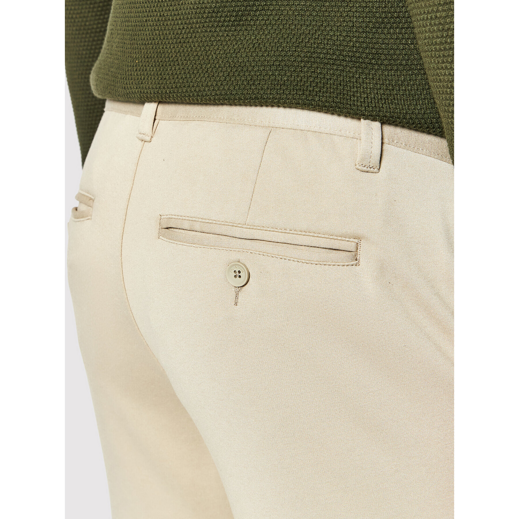 Only & Sons Pantaloni chino Mark 22010209 Bej Slim Tapered Fit - Pled.ro