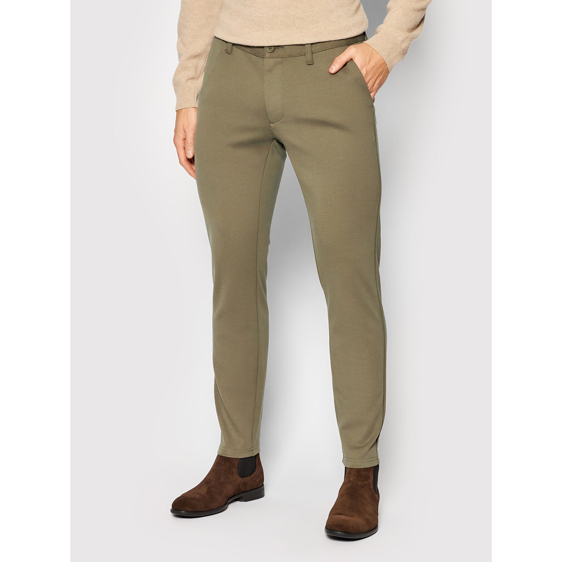 Only & Sons Pantaloni chino Mark 22010209 Verde Slim Fit - Pled.ro