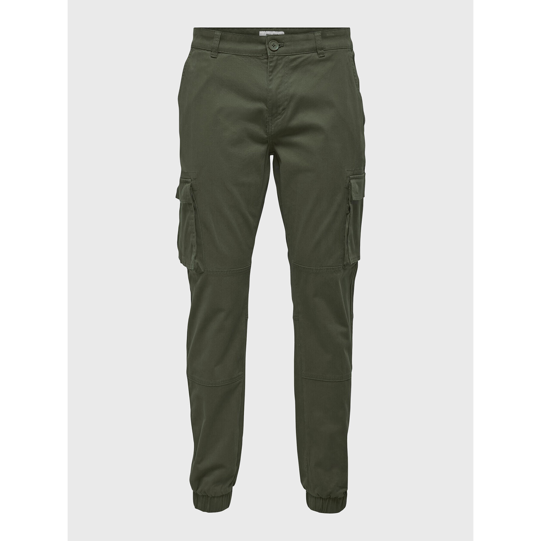 Only & Sons Pantaloni din material 22016687 Verde Tapered Fit - Pled.ro