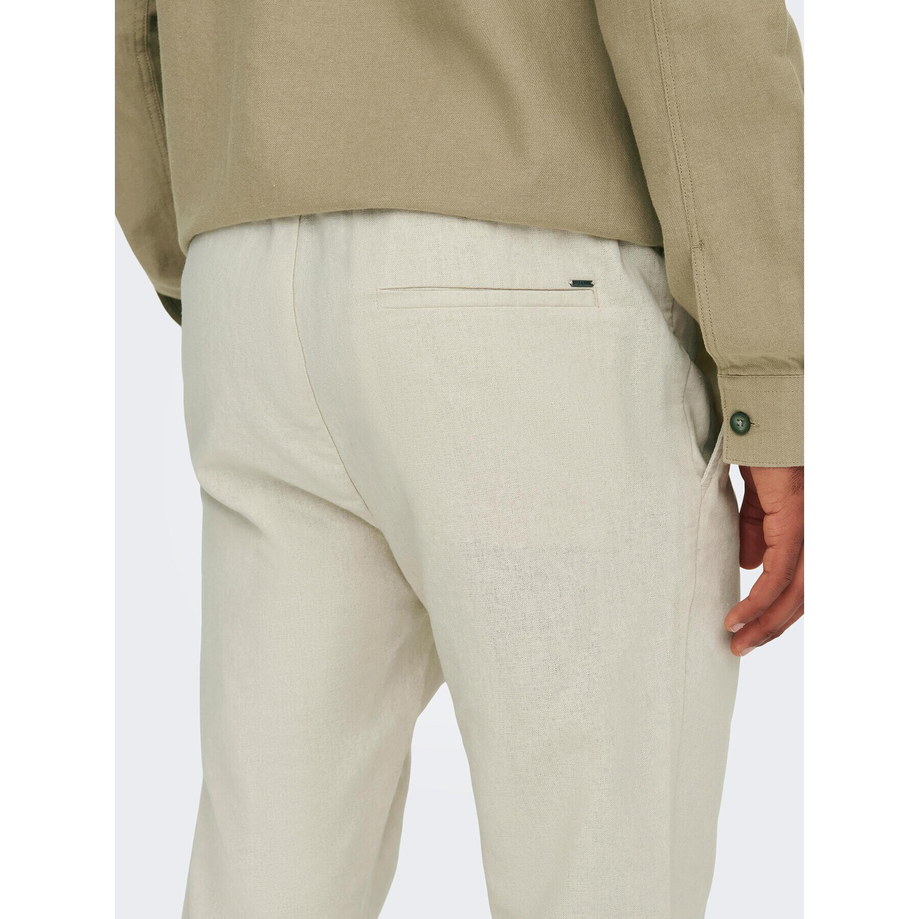 Only & Sons Pantaloni din material 22024966 Gri Tapered Fit - Pled.ro