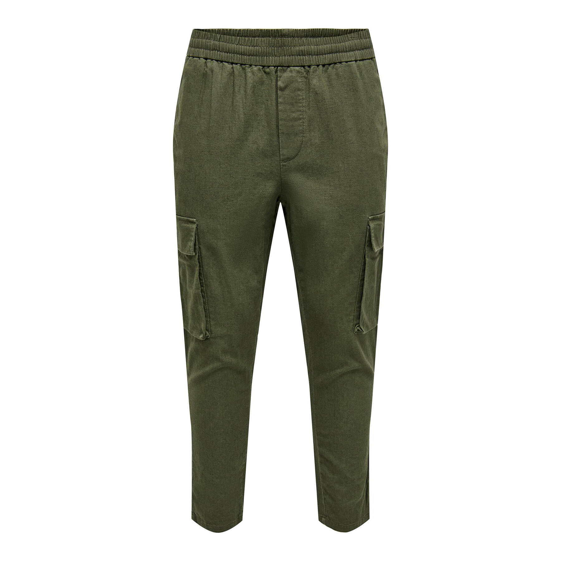 Only & Sons Pantaloni din material 22024998 Verde Tapered Fit - Pled.ro