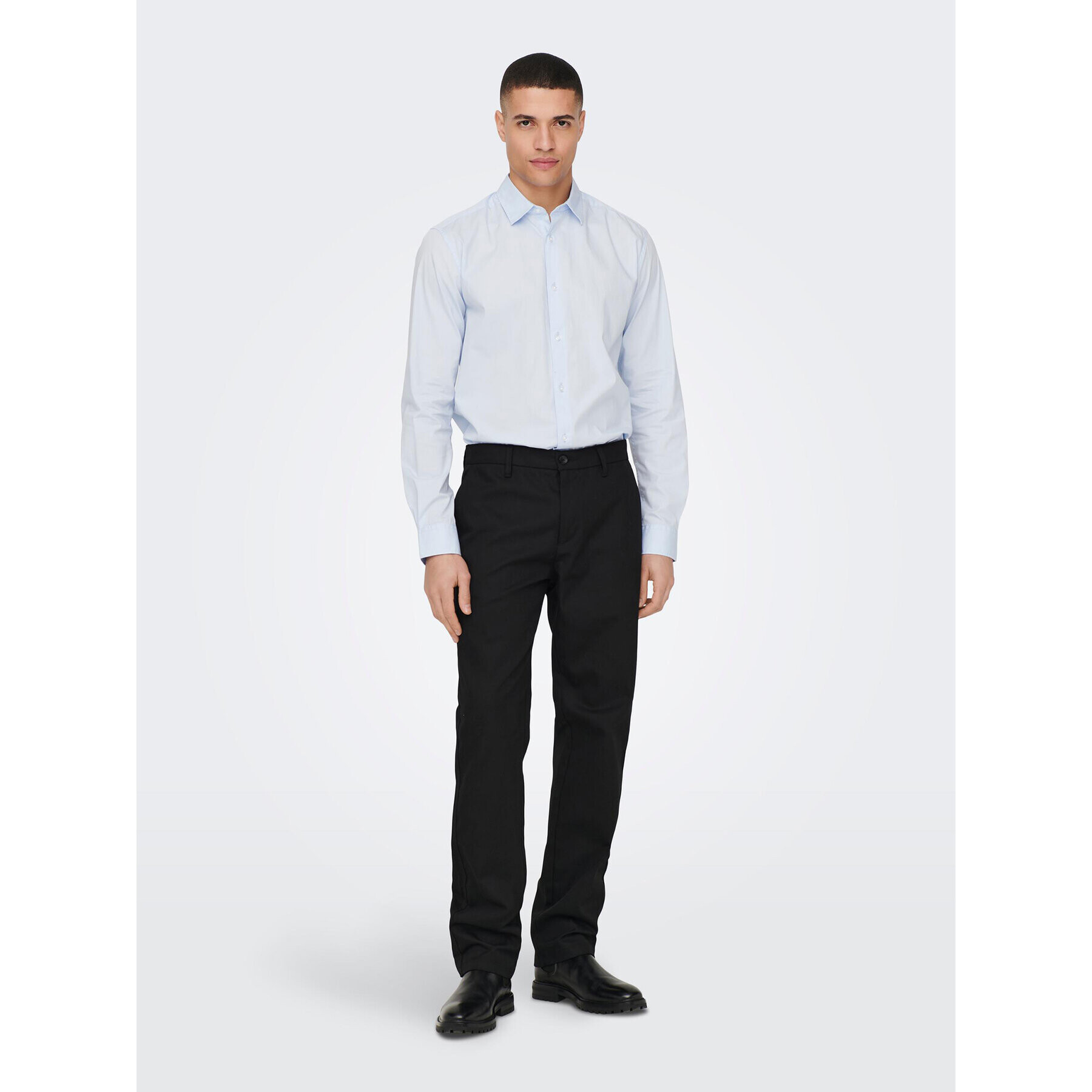 Only & Sons Pantaloni din material Edge-Ed 22024468 Negru Relaxed Fit - Pled.ro