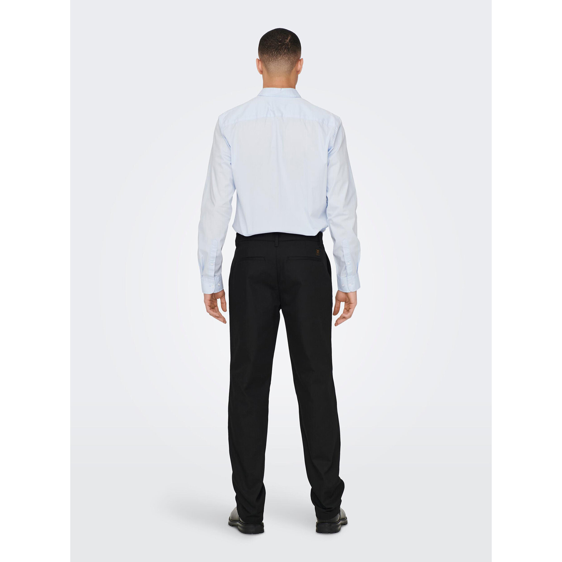 Only & Sons Pantaloni din material Edge-Ed 22024468 Negru Relaxed Fit - Pled.ro