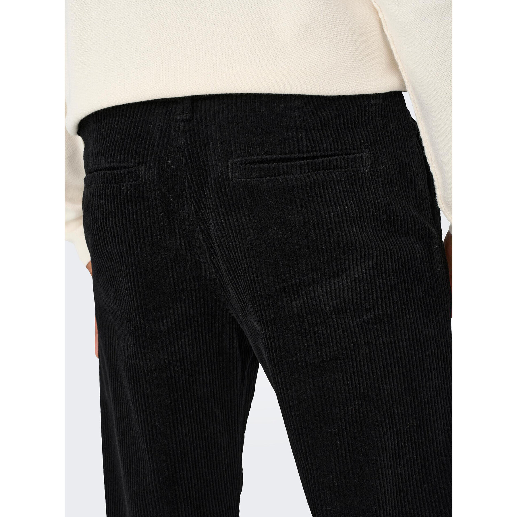 Only & Sons Pantaloni din material Edge-ed Life 22023473 Negru Loose Fit - Pled.ro