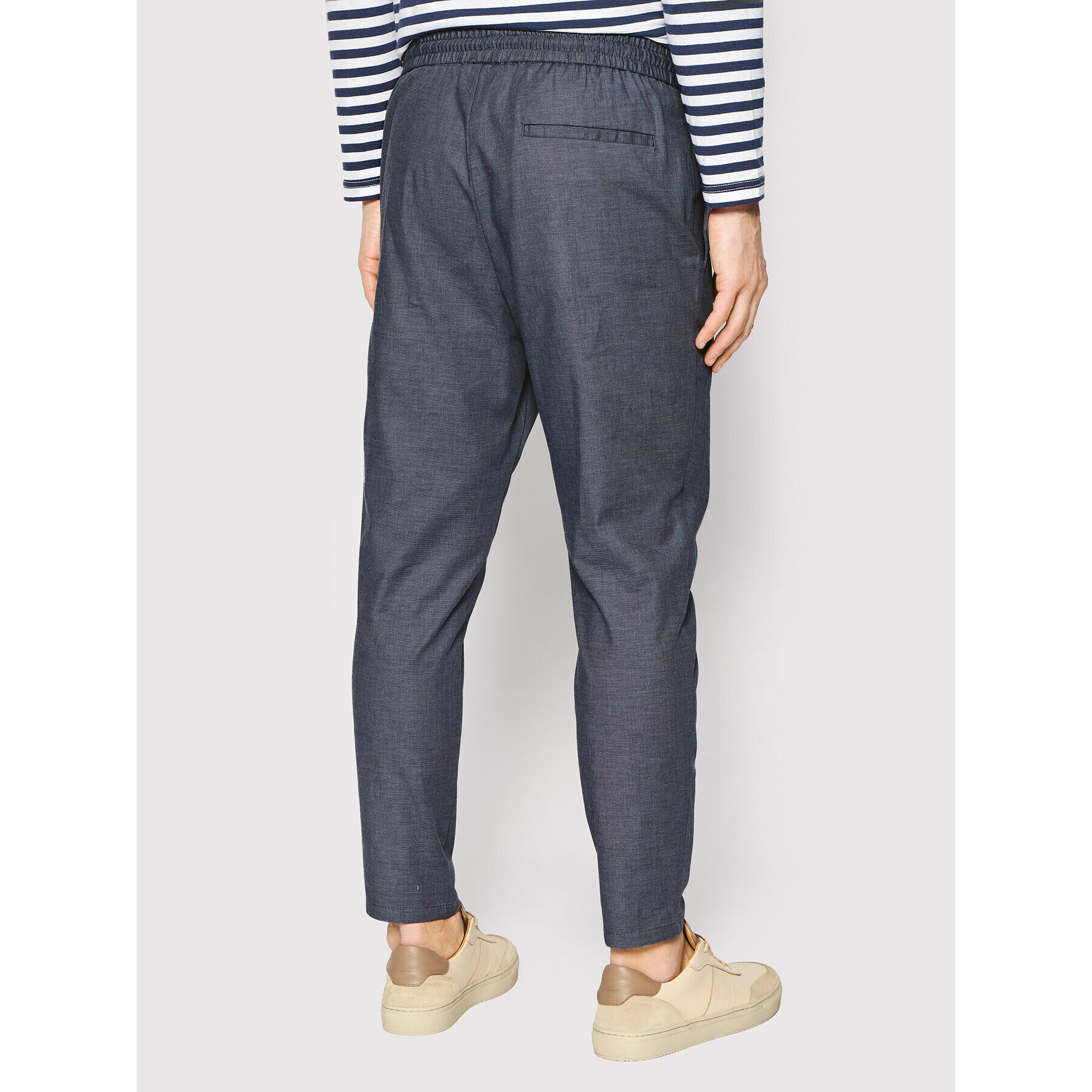 Only & Sons Pantaloni din material Linus 22021456 Bleumarin Tapered Fit - Pled.ro