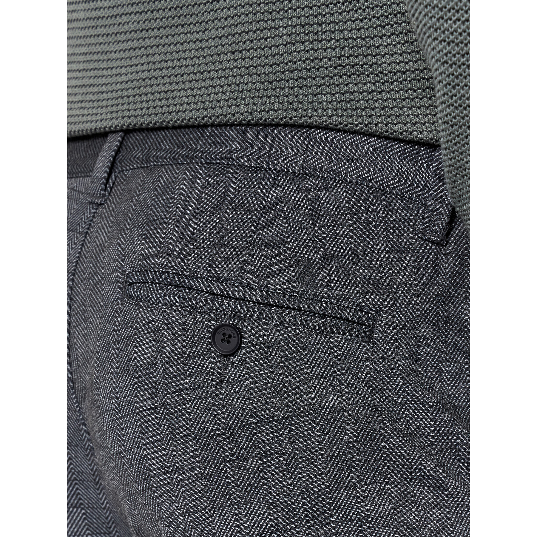 Only & Sons Pantaloni din material Mark 22023361 Bleumarin Tapered Fit - Pled.ro