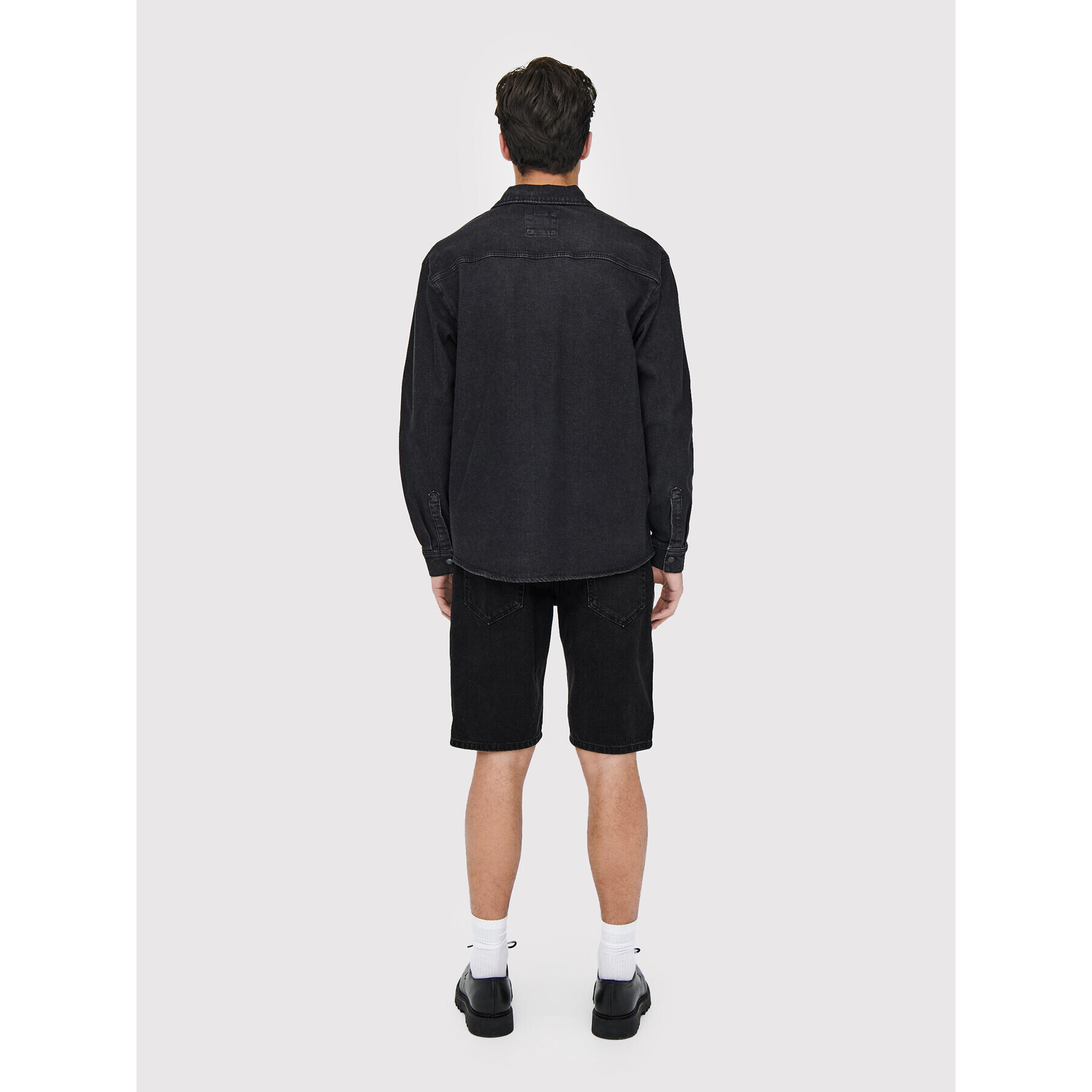 Only & Sons Pantaloni scurți de blugi Savi 22021899 Negru Regular Fit - Pled.ro