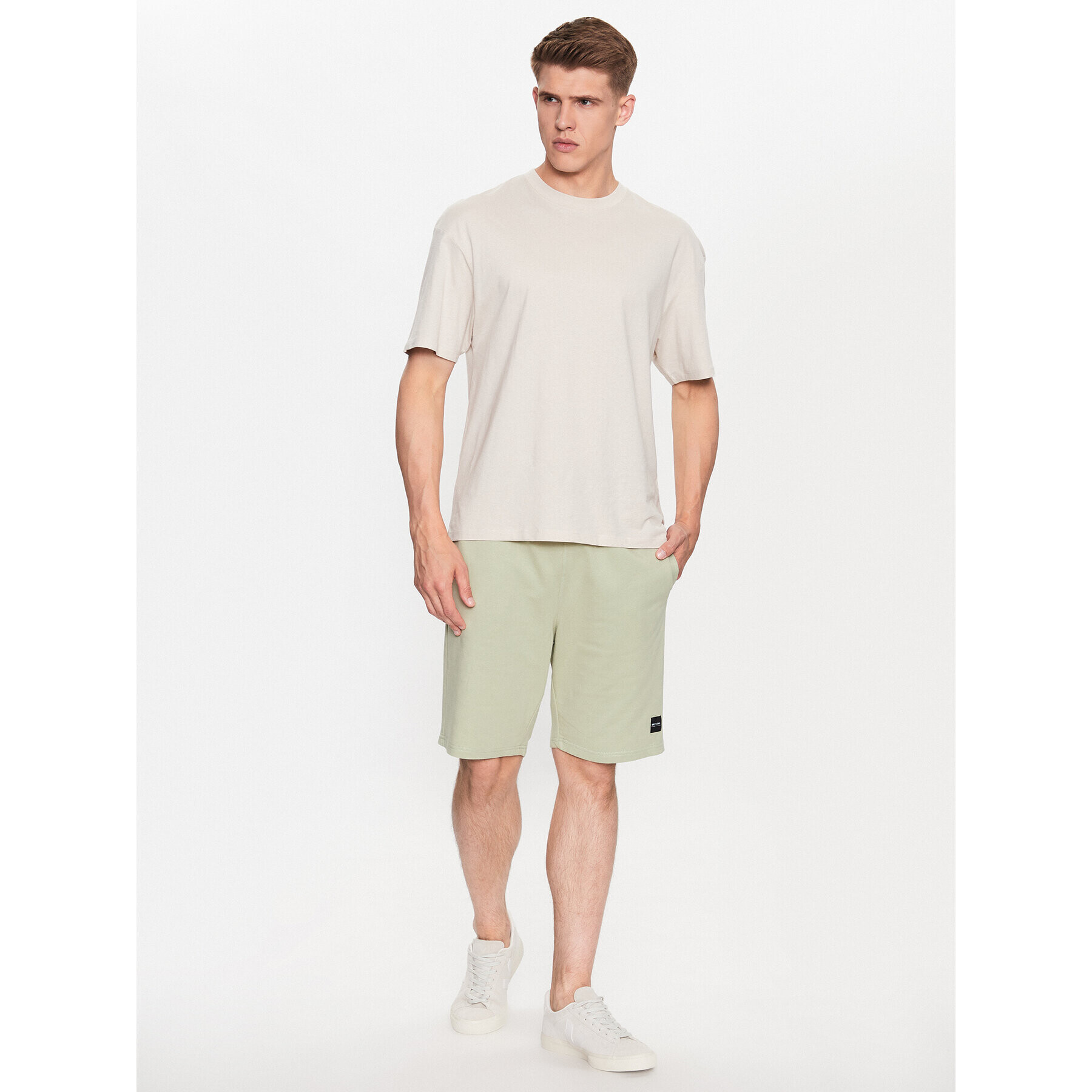 Only & Sons Pantaloni scurți sport 22015623 Verde Regular Fit - Pled.ro