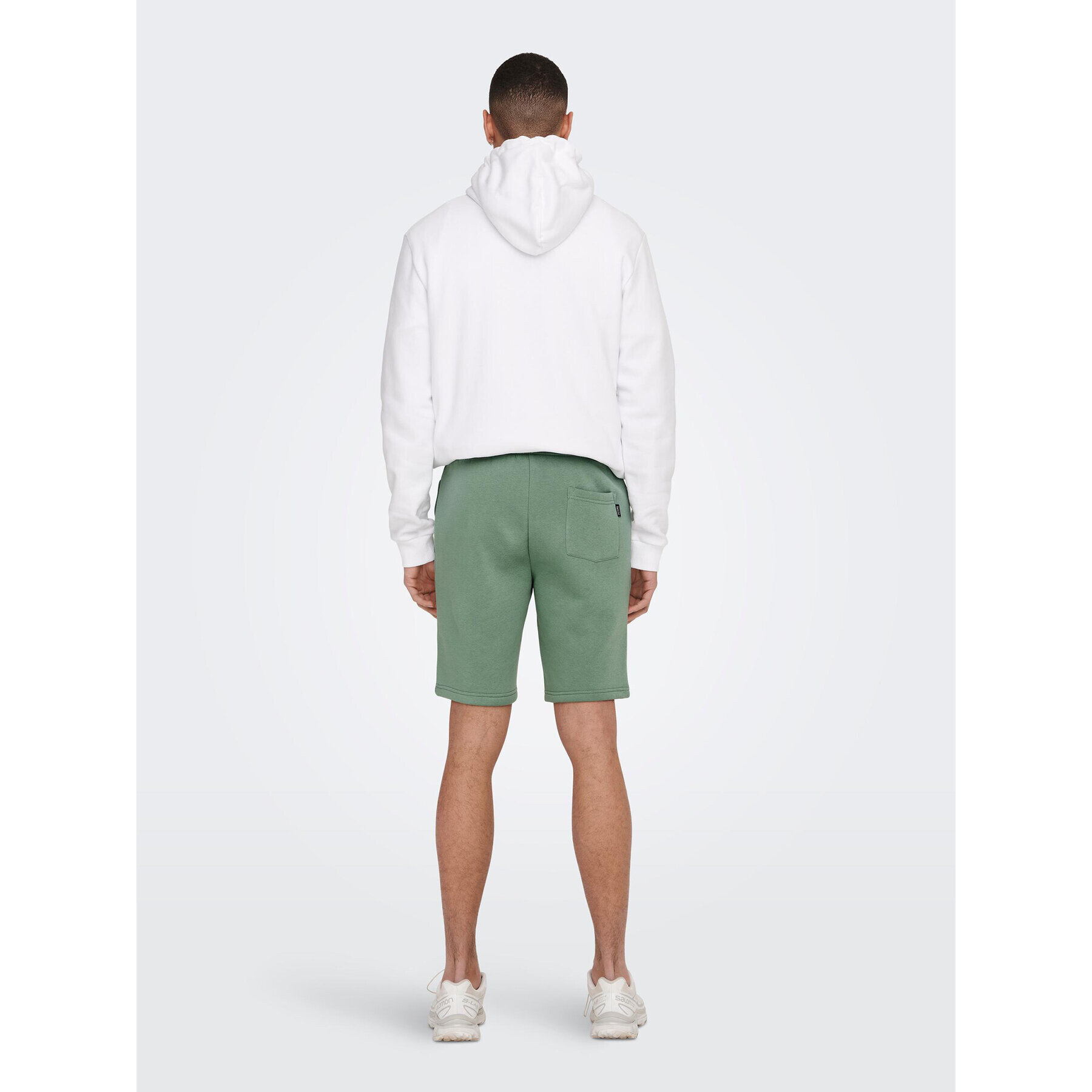 Only & Sons Pantaloni scurți sport 22019490 Verde Regular Fit - Pled.ro