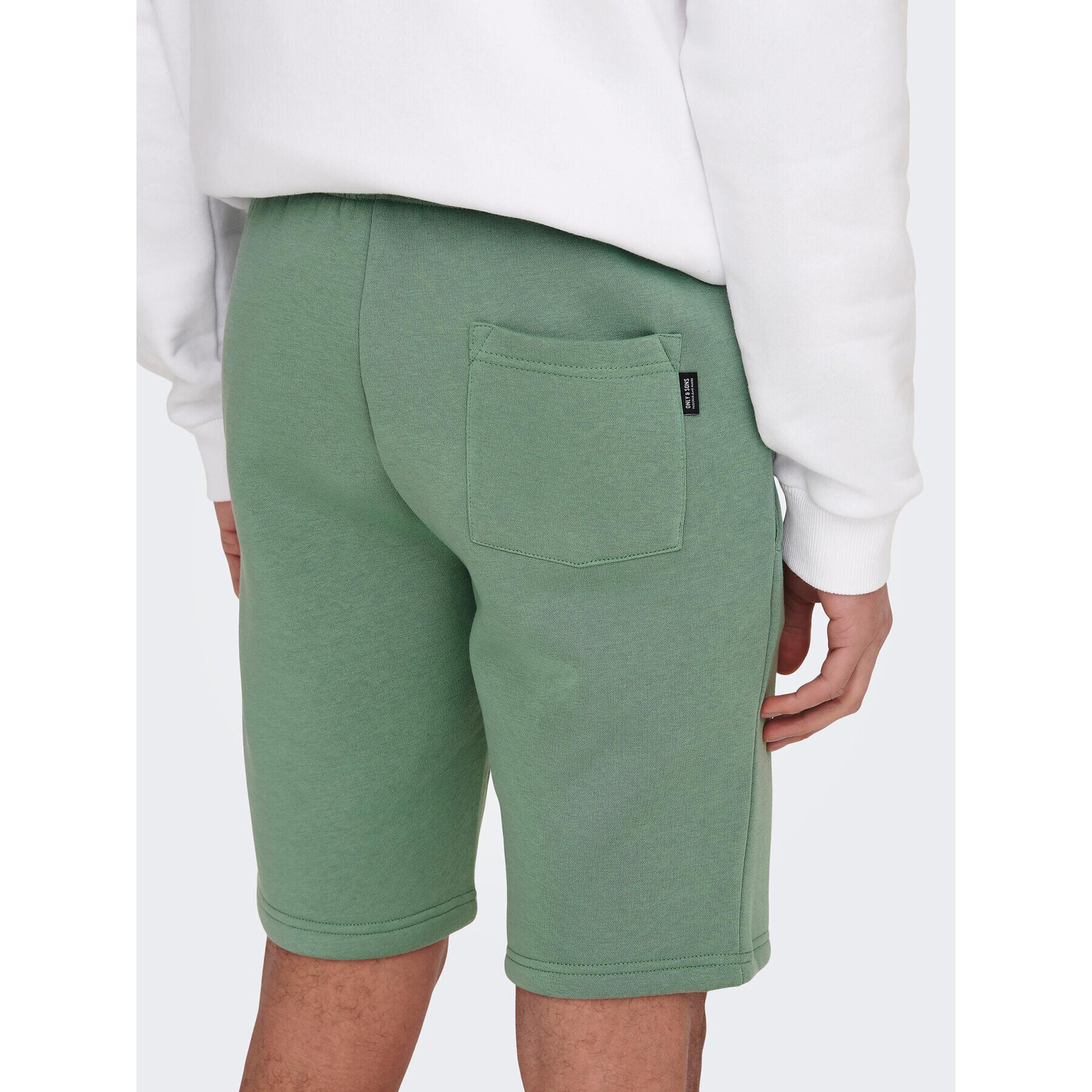 Only & Sons Pantaloni scurți sport 22019490 Verde Regular Fit - Pled.ro