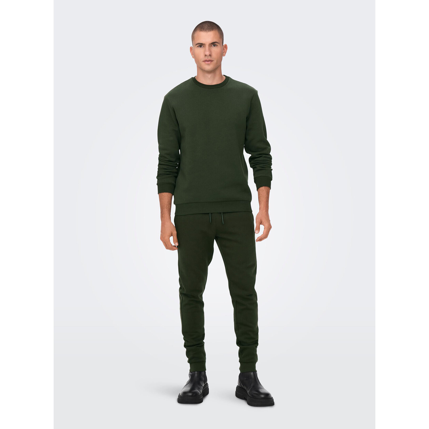 Only & Sons Pantaloni trening Ceres 22018686 Verde Regular Fit - Pled.ro