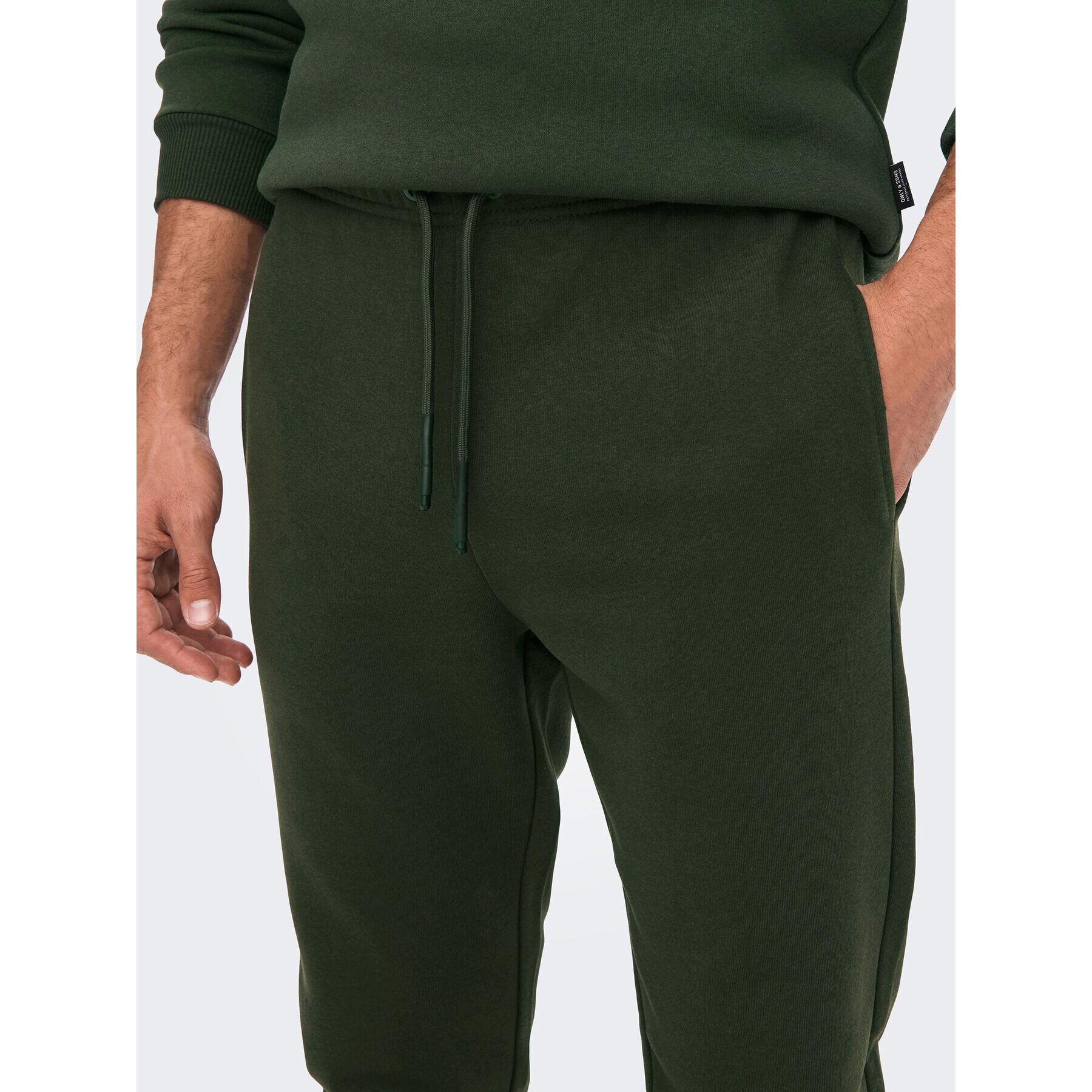 Only & Sons Pantaloni trening Ceres 22018686 Verde Regular Fit - Pled.ro