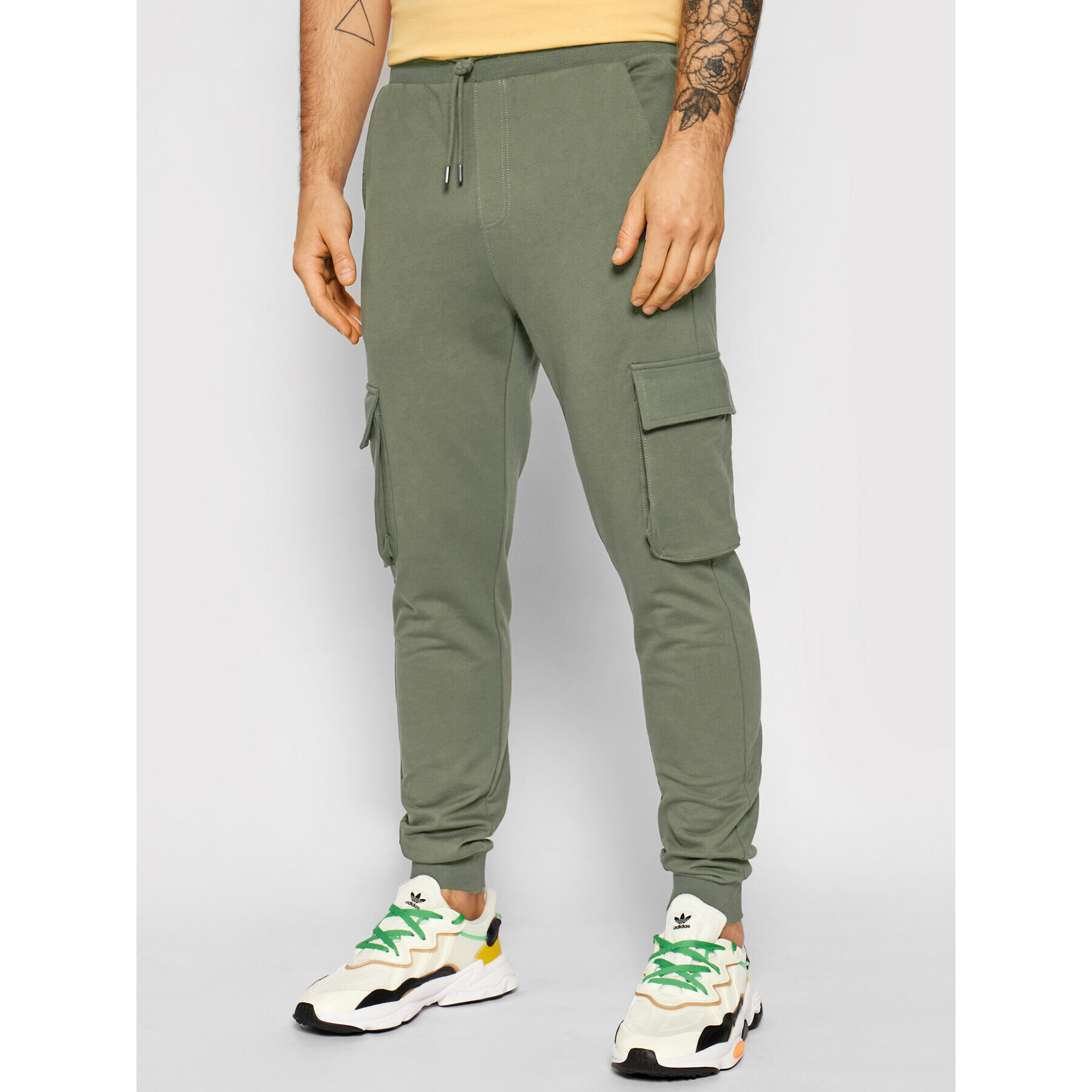 Only & Sons Pantaloni trening Kian 22019485 Verde Regular Fit - Pled.ro