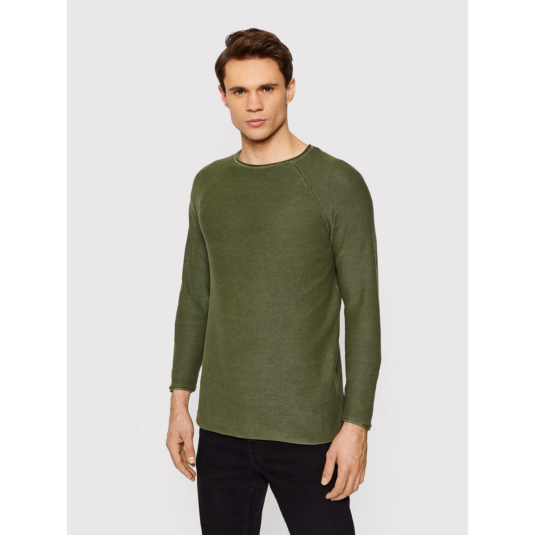 Only & Sons Pulover Dextor 22016131 Verde Regular Fit - Pled.ro