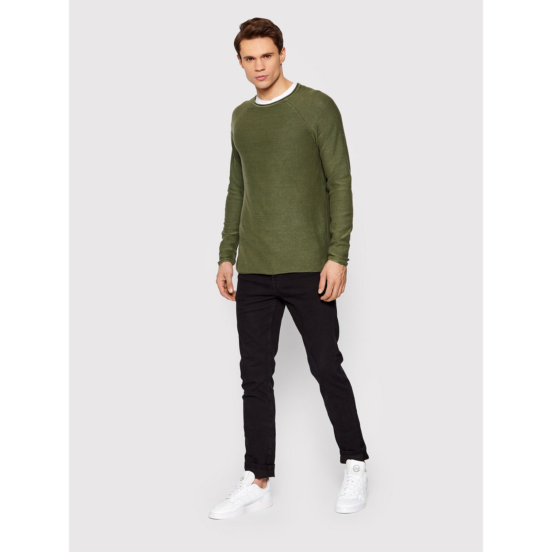 Only & Sons Pulover Dextor 22016131 Verde Regular Fit - Pled.ro