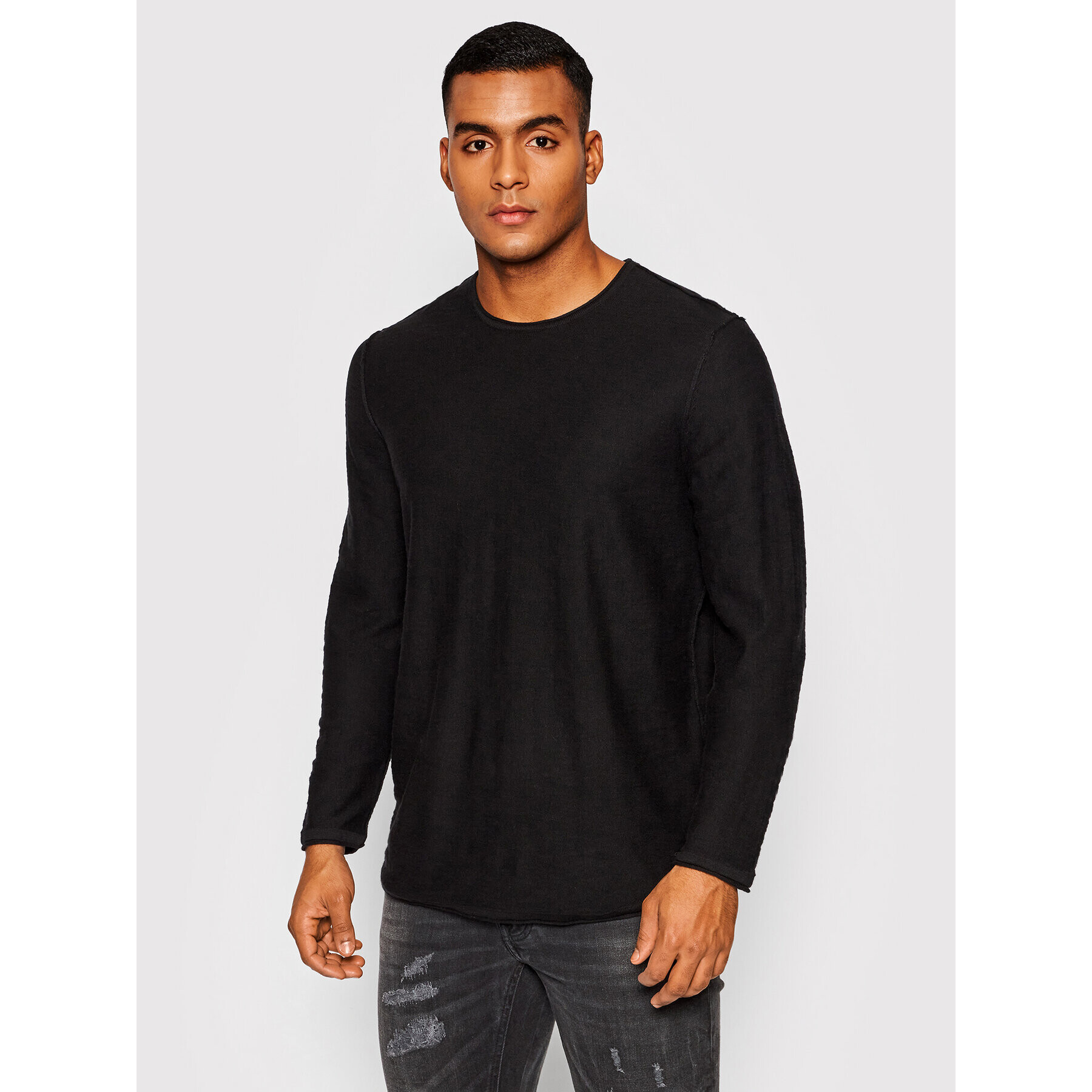 Only & Sons Pulover Joshua 22020958 Negru Regular Fit - Pled.ro