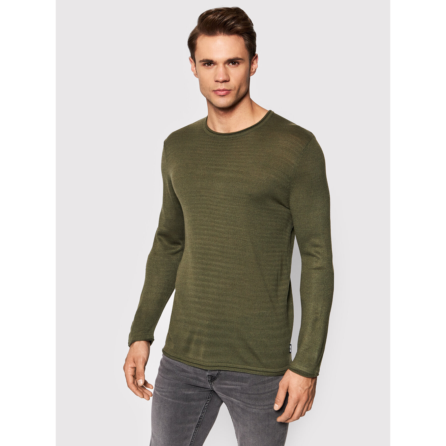 Only & Sons Pulover Larson 22021662 Verde Regular Fit - Pled.ro