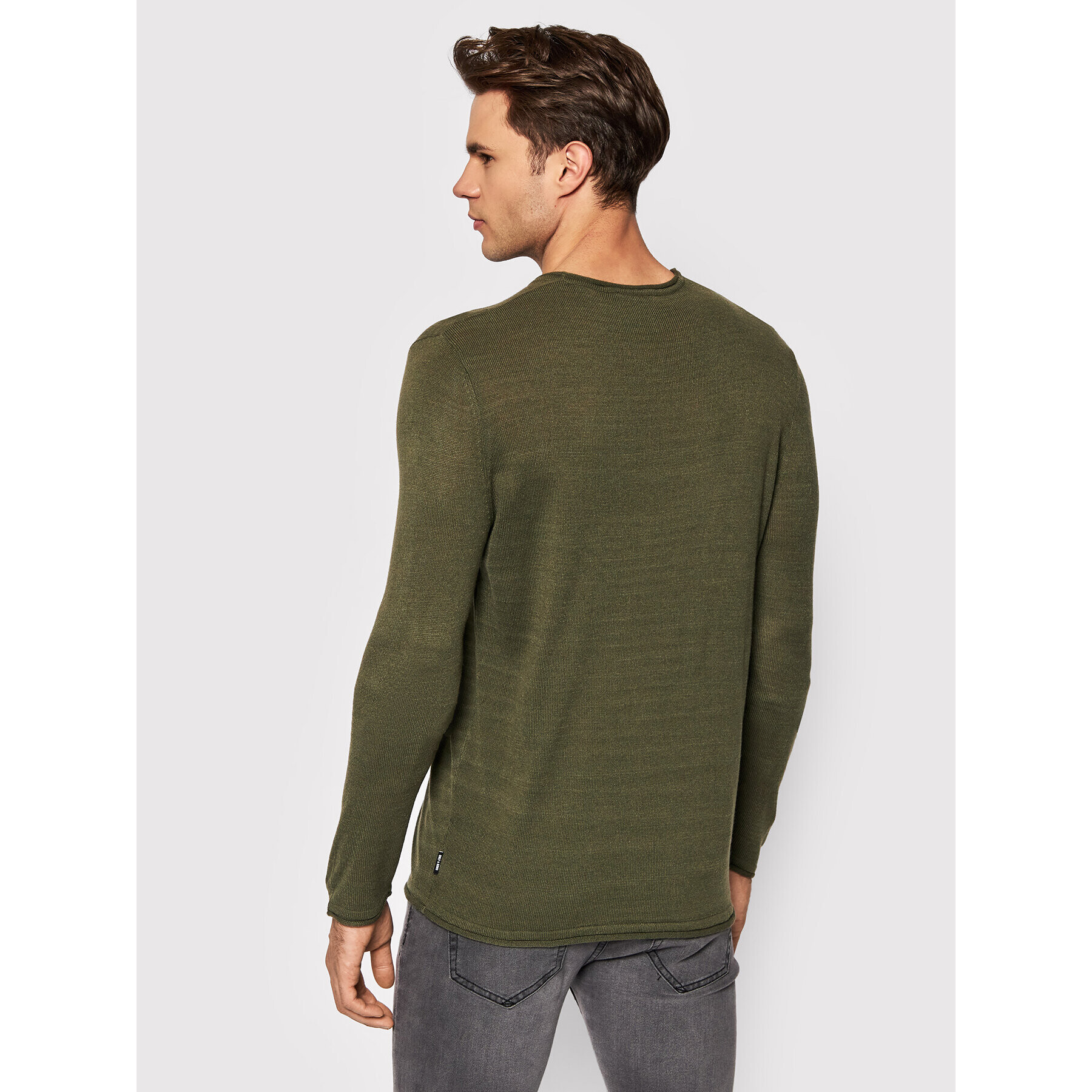 Only & Sons Pulover Larson 22021662 Verde Regular Fit - Pled.ro