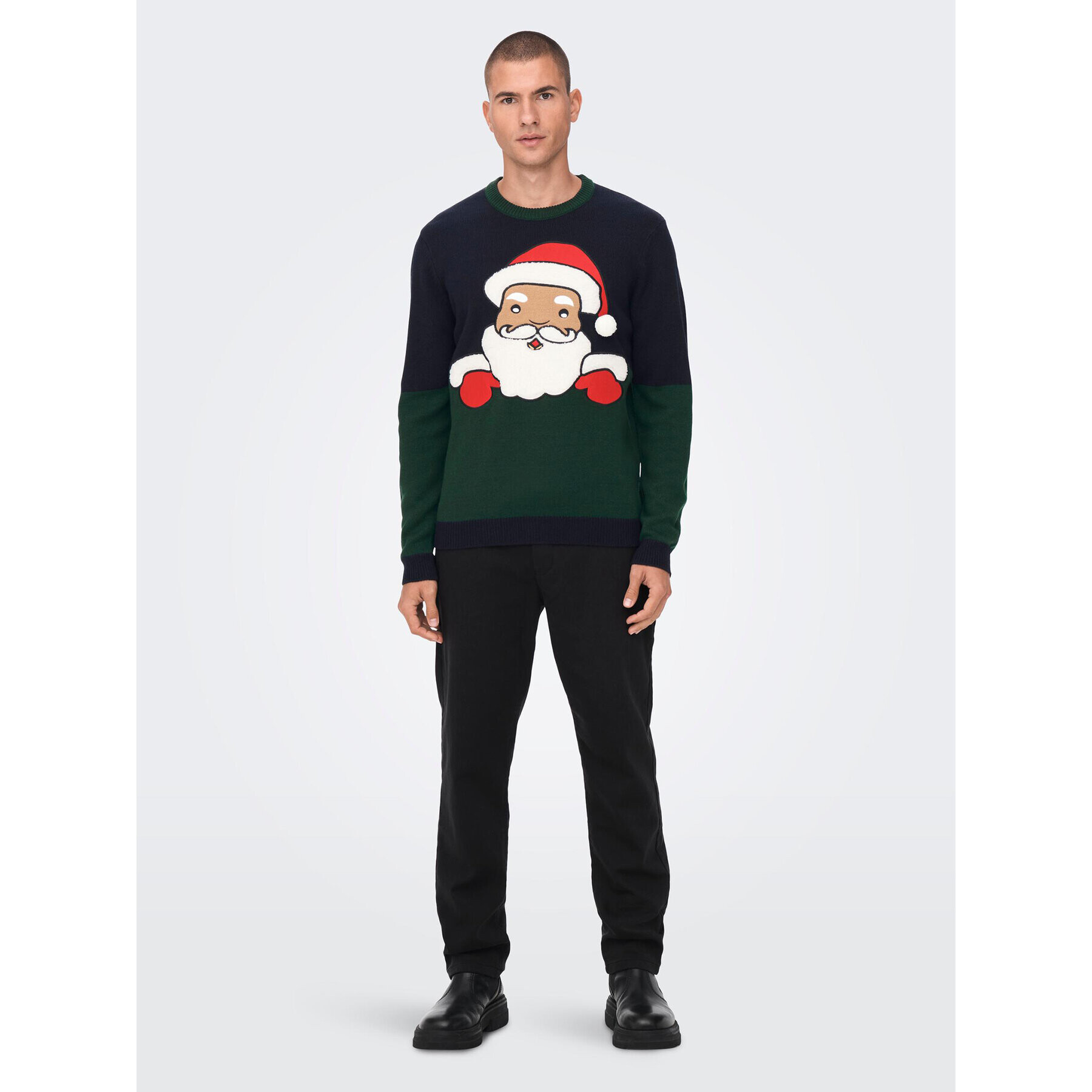 Only & Sons Pulover Xmas 22023346 Bleumarin Regular Fit - Pled.ro