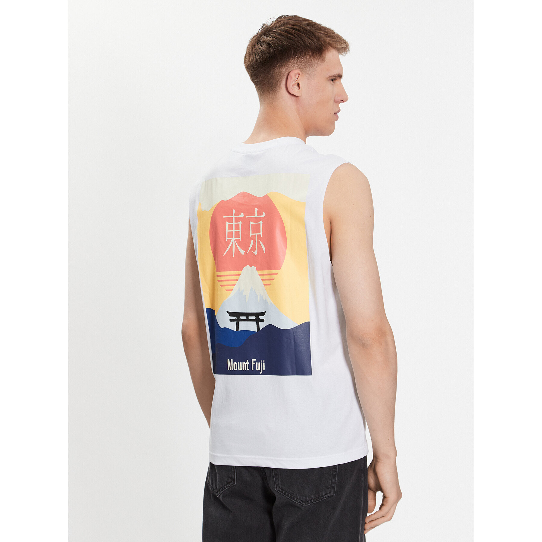 Only & Sons Tank top 22026088 Alb Relaxed Fit - Pled.ro