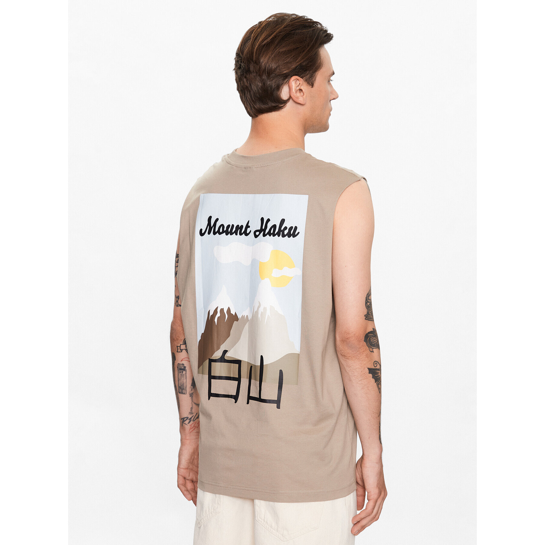 Only & Sons Tank top 22026088 Bej Relaxed Fit - Pled.ro