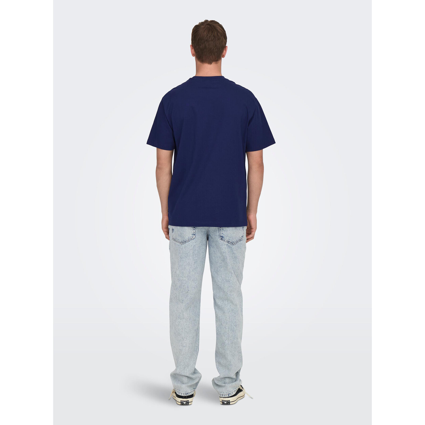 Only & Sons Tricou 22022532 Bleumarin Relaxed Fit - Pled.ro