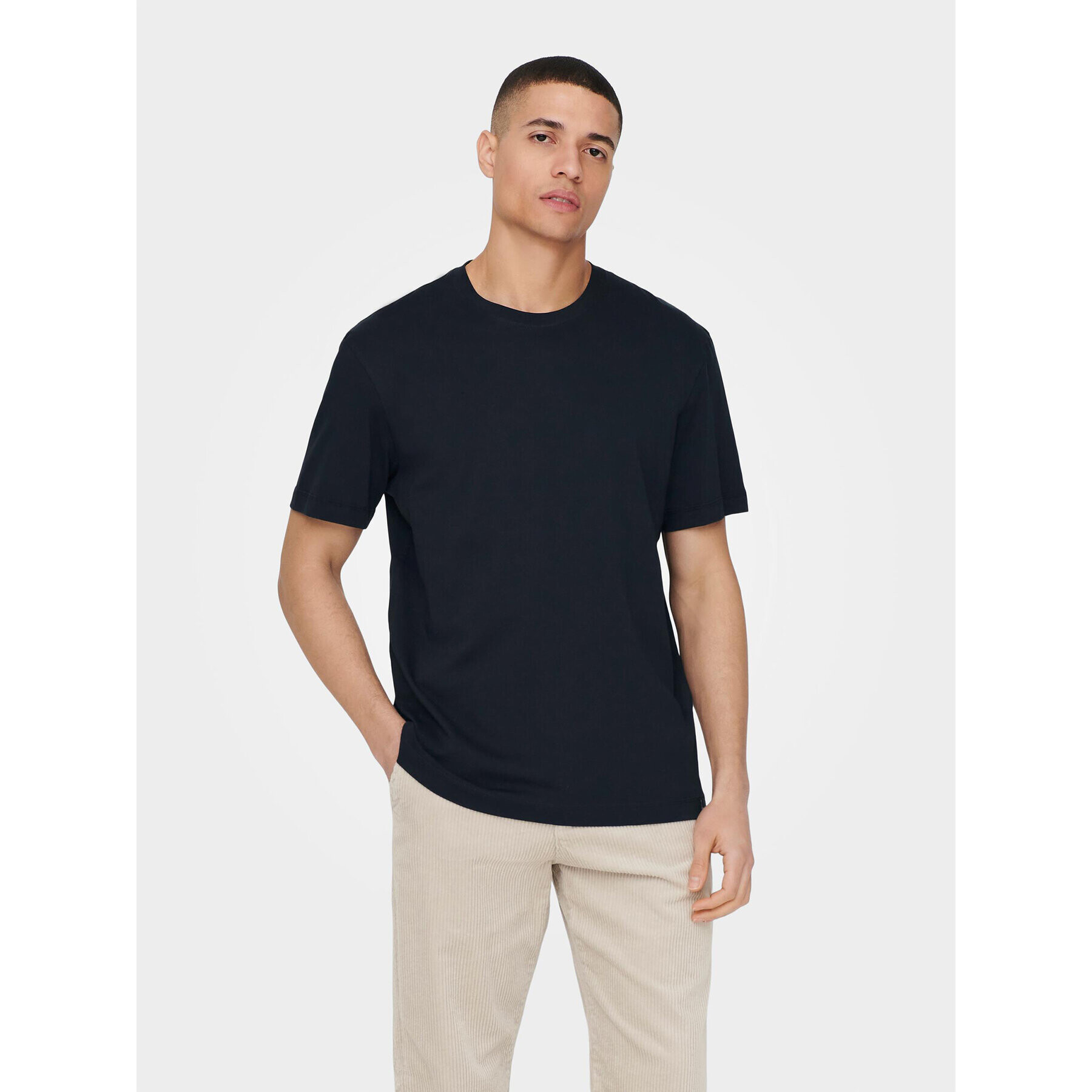 Only & Sons Tricou 22025208 Bleumarin Regular Fit - Pled.ro